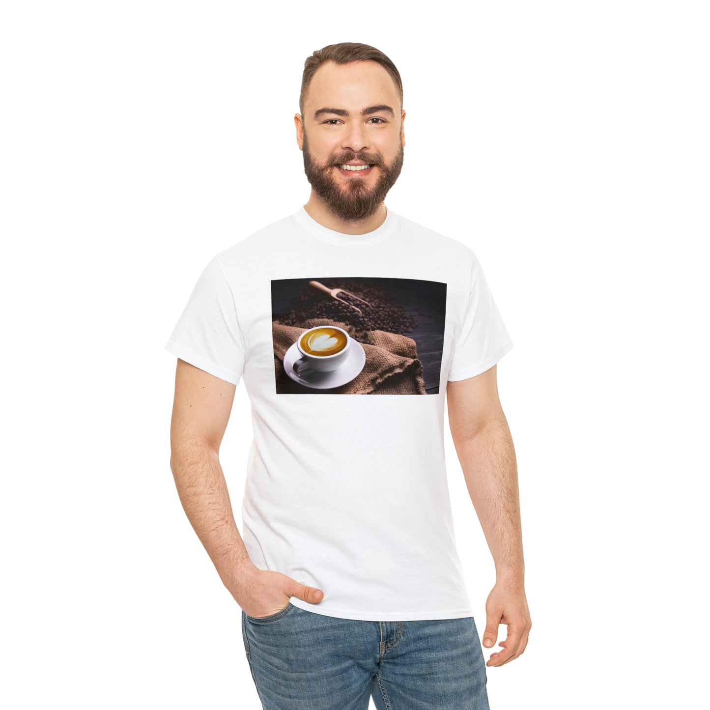 National Coffee Day Unisex Heavy Cotton Tee Express Delivery in Continental US