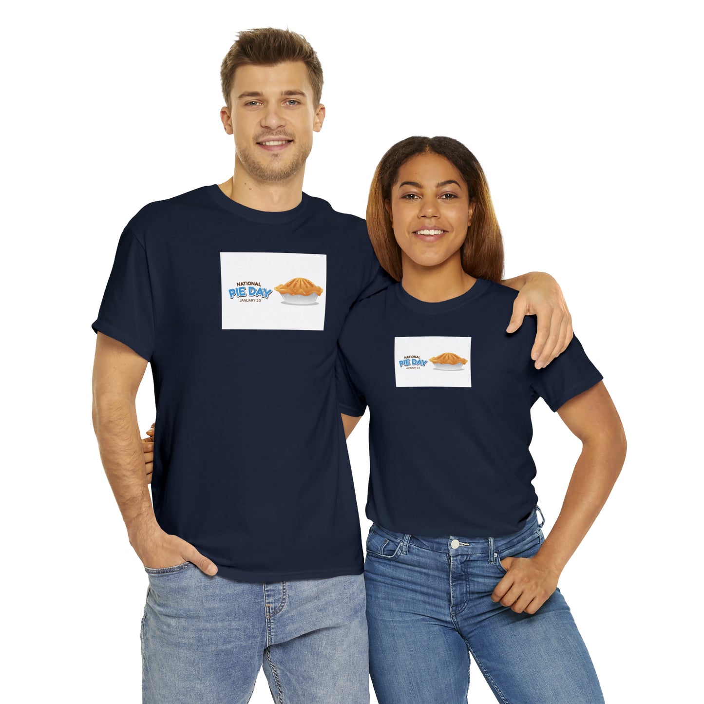 National Pie Day Unisex Heavy Cotton Tee Express Delivery in Continental US