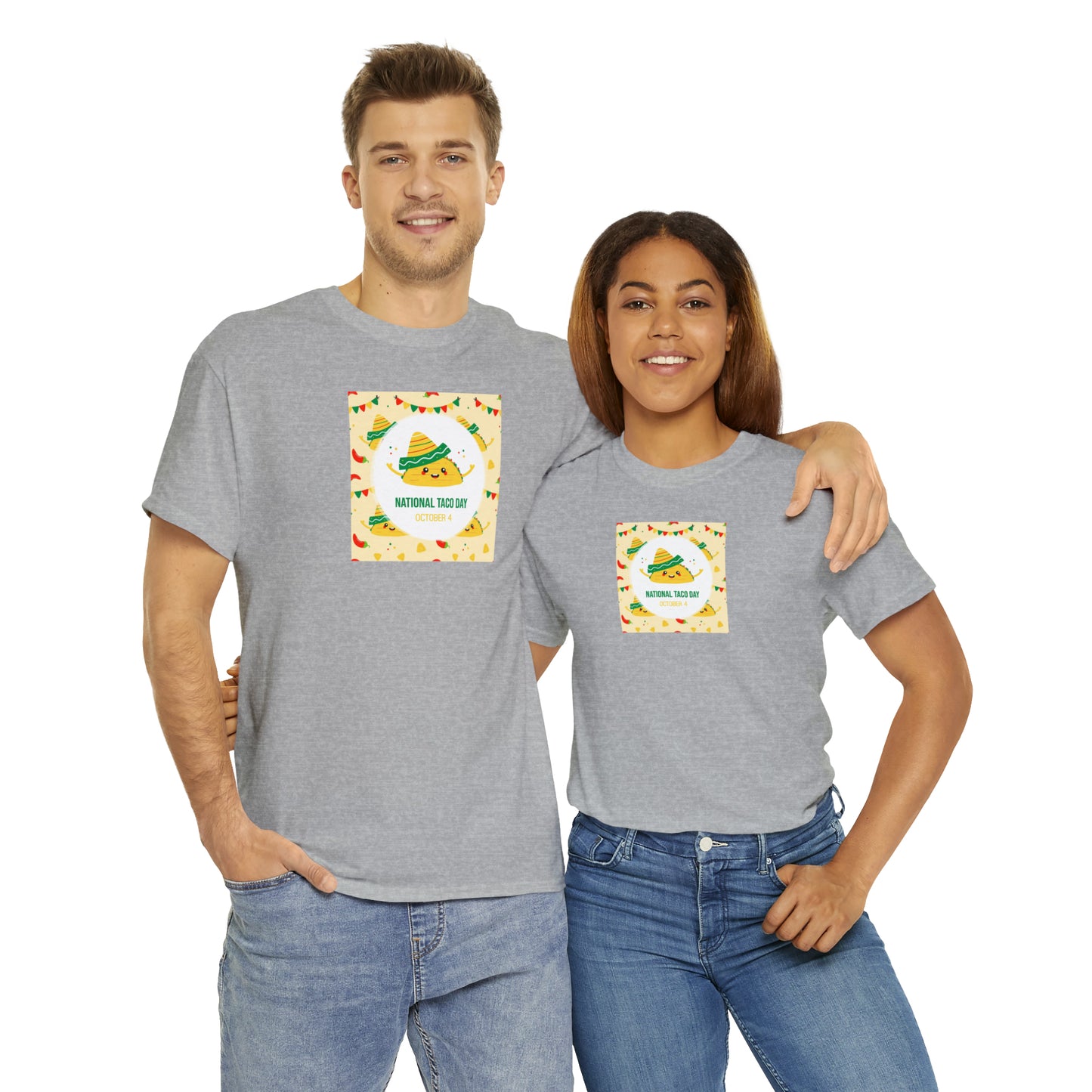 National Taco Day Unisex Heavy Cotton Tee Express Delivery in Continental US