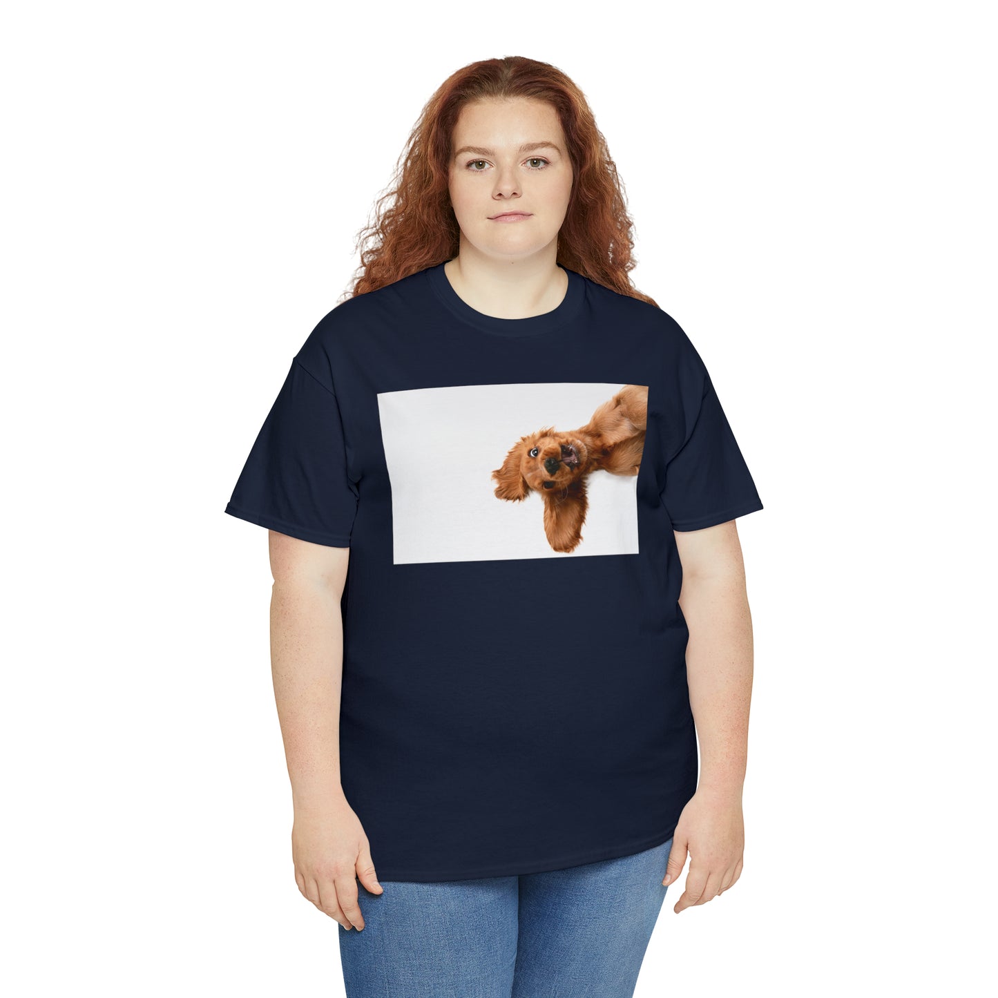 Sideview Puppy Unisex Heavy Cotton Tee Express Delivery in Continental US