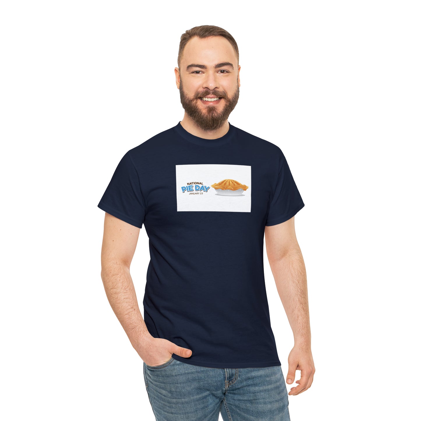 National Pie Day Unisex Heavy Cotton Tee Express Delivery in Continental US