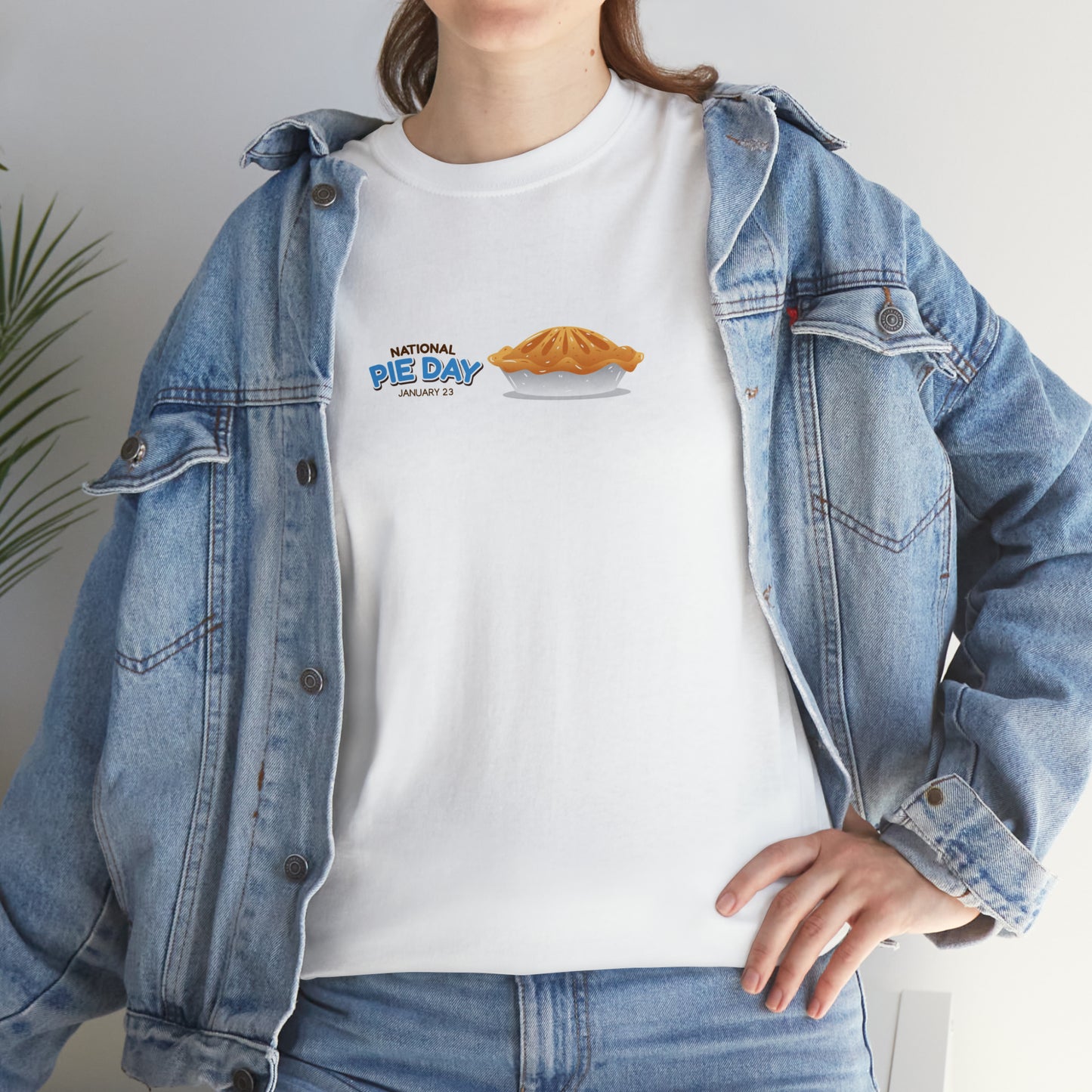 National Pie Day Unisex Heavy Cotton Tee Express Delivery in Continental US