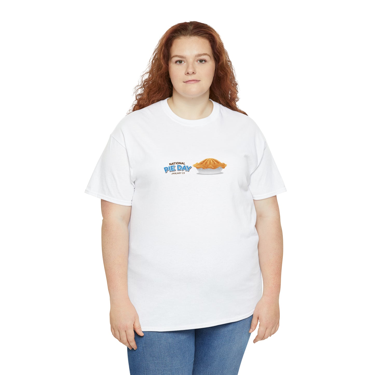 National Pie Day Unisex Heavy Cotton Tee Express Delivery in Continental US