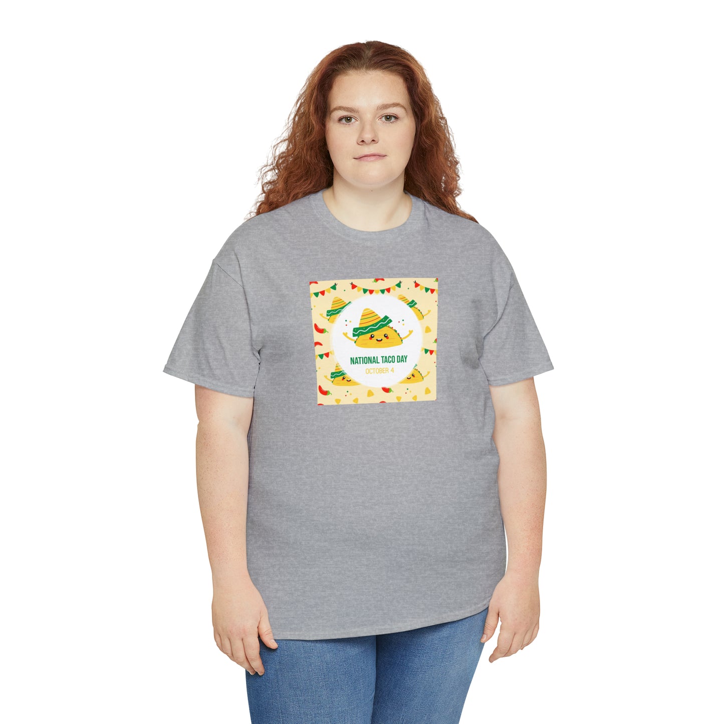 National Taco Day Unisex Heavy Cotton Tee Express Delivery in Continental US