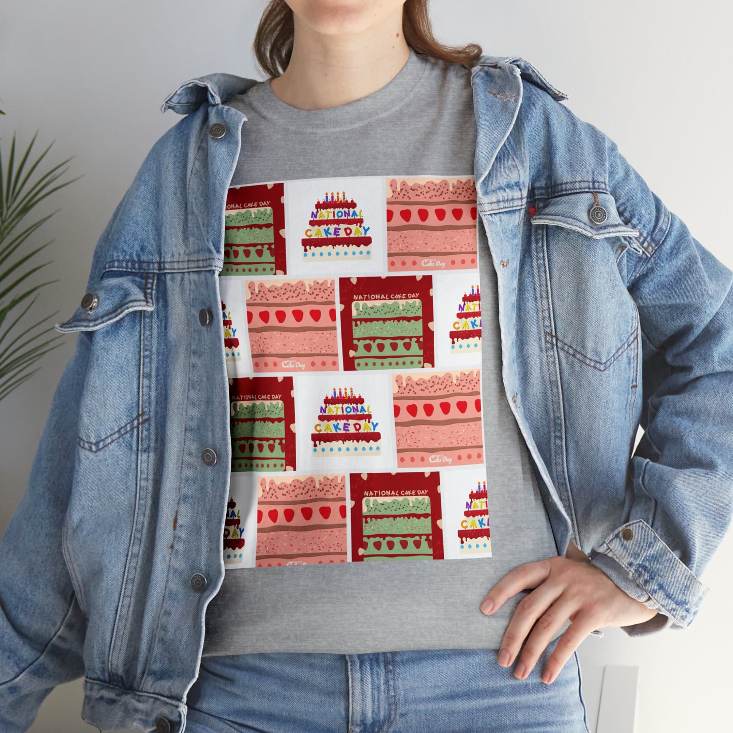 National Cake Day Unisex Heavy Cotton Tee Express Delivery in Continental US