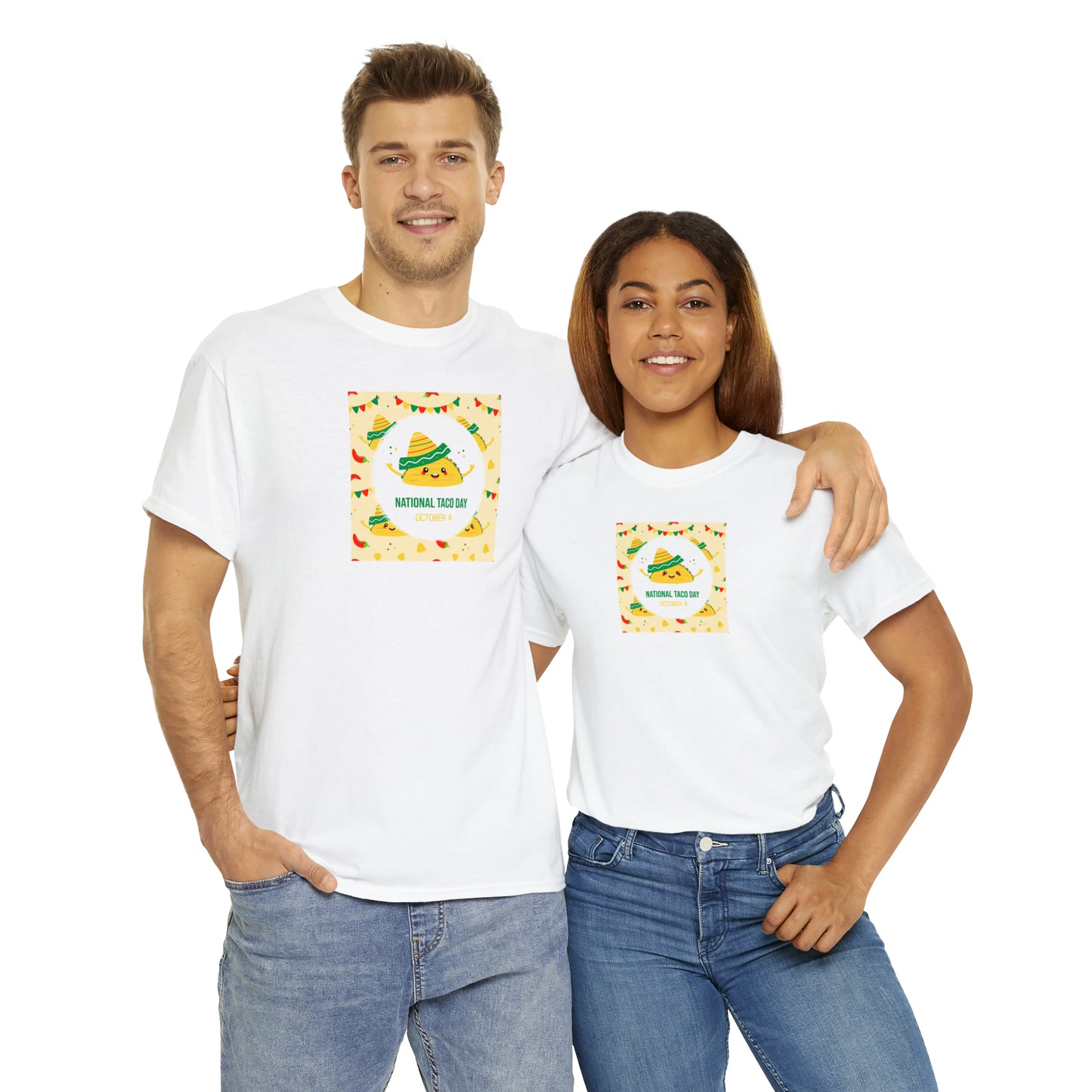 National Taco Day Unisex Heavy Cotton Tee Express Delivery in Continental US