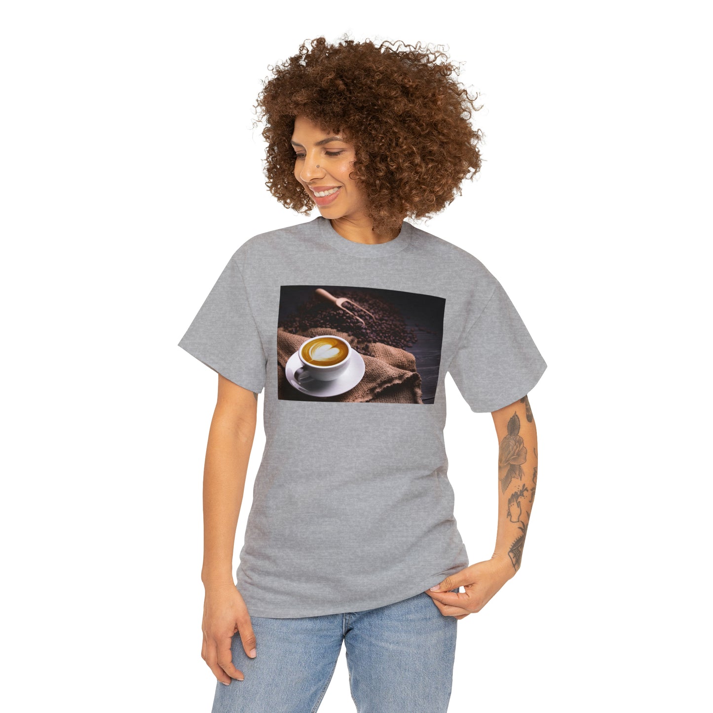 National Coffee Day Unisex Heavy Cotton Tee Express Delivery in Continental US