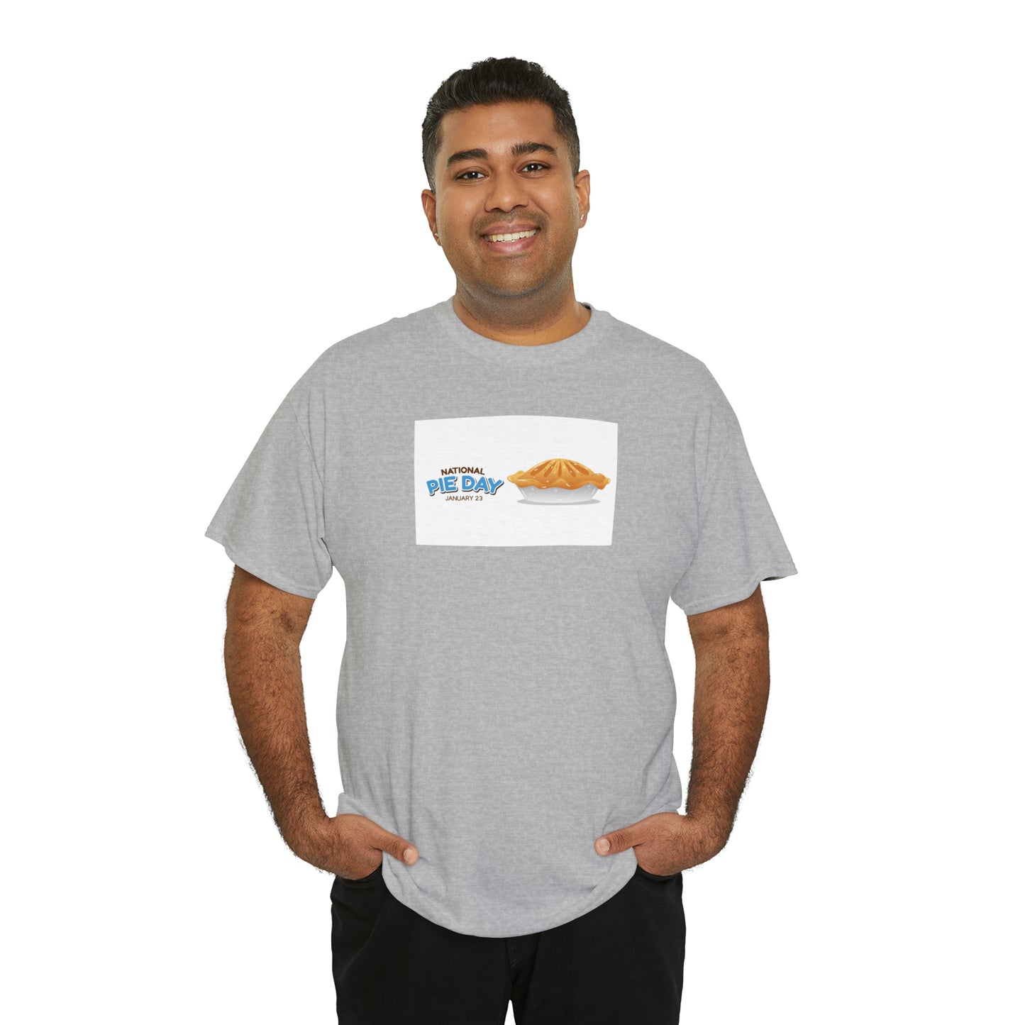 National Pie Day Unisex Heavy Cotton Tee Express Delivery in Continental US