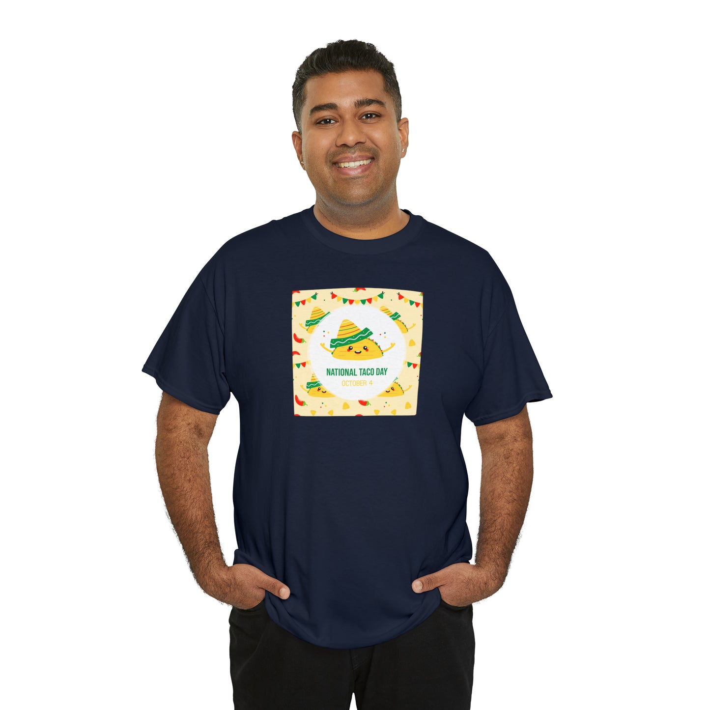 National Taco Day Unisex Heavy Cotton Tee Express Delivery in Continental US