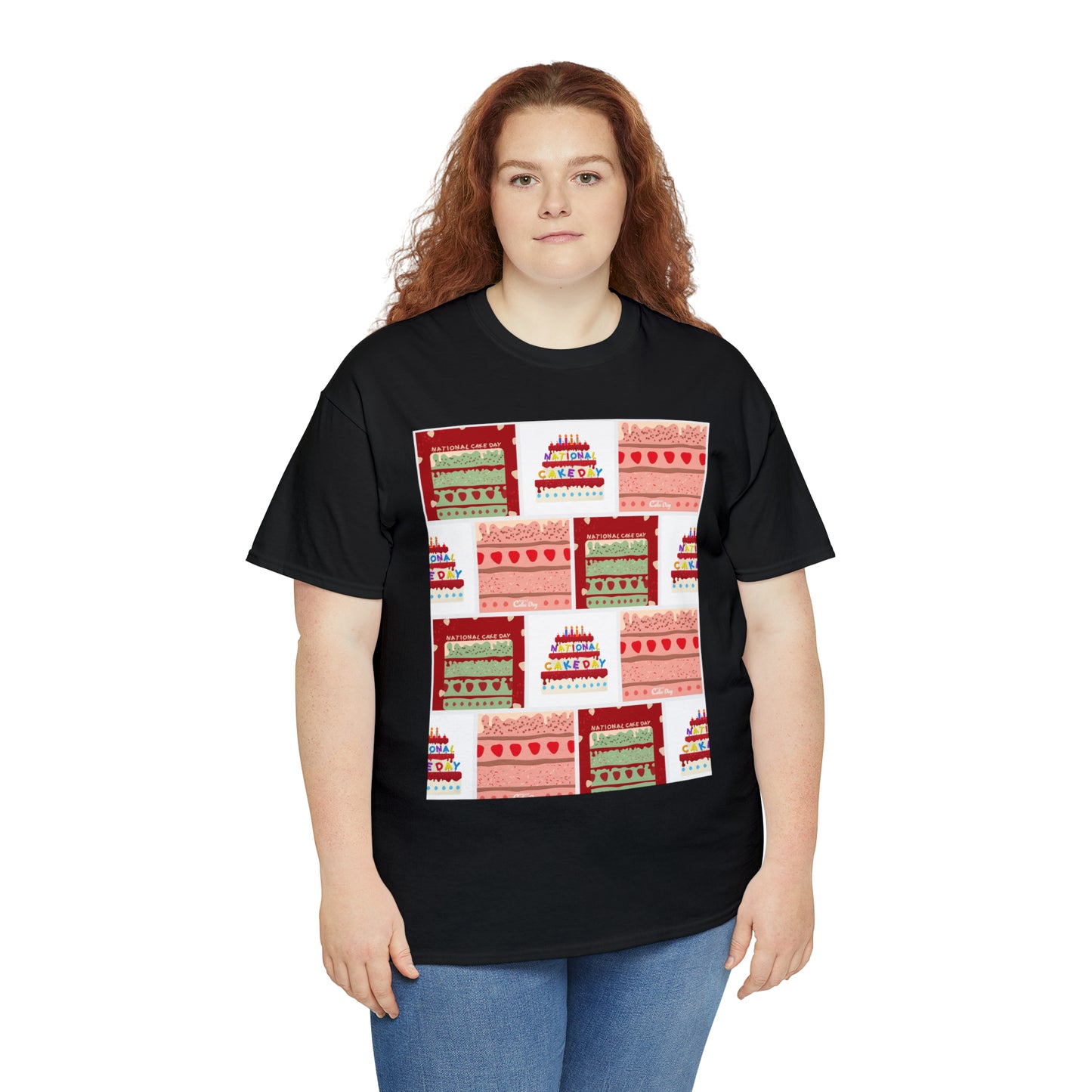 National Cake Day Unisex Heavy Cotton Tee Express Delivery in Continental US