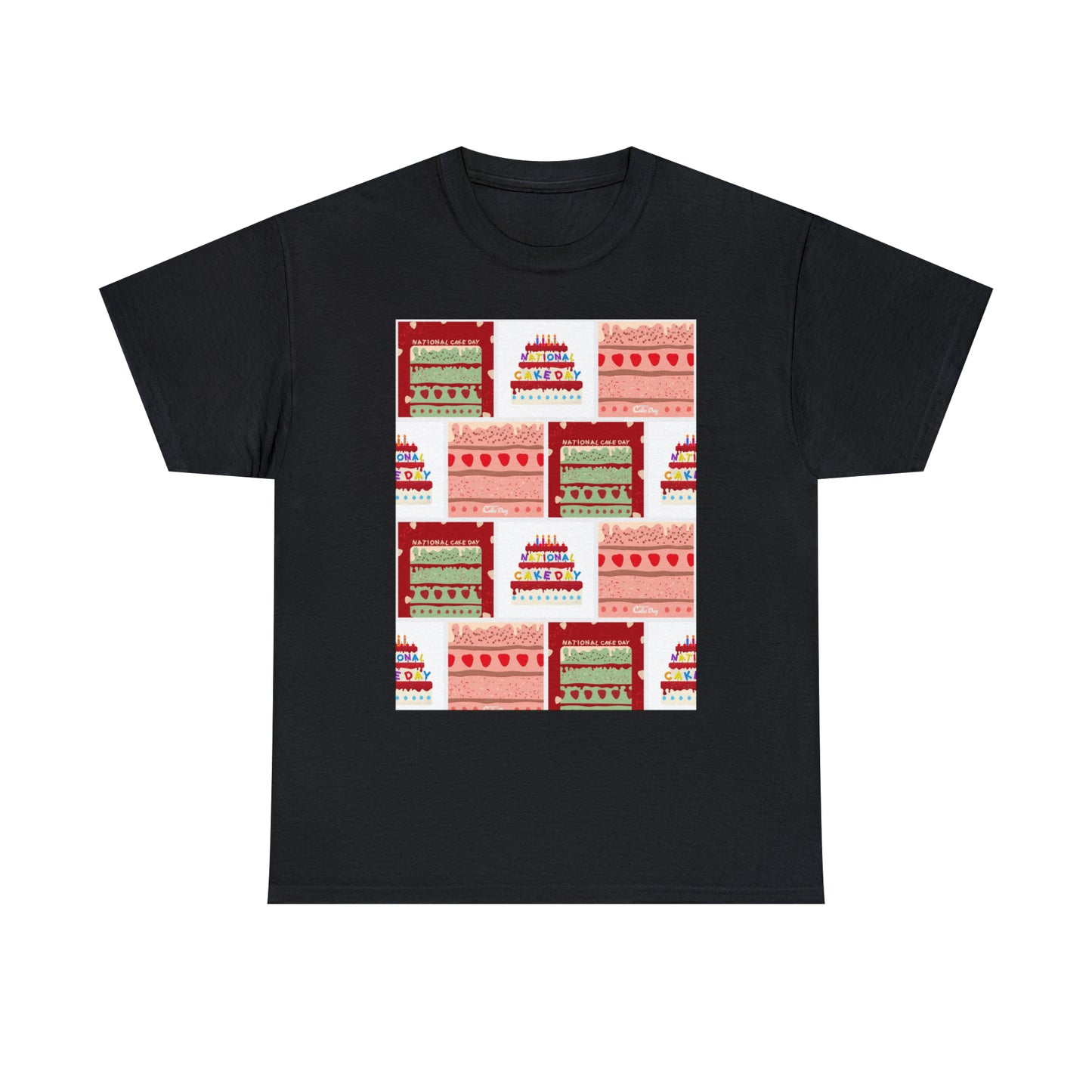 National Cake Day Unisex Heavy Cotton Tee Express Delivery in Continental US