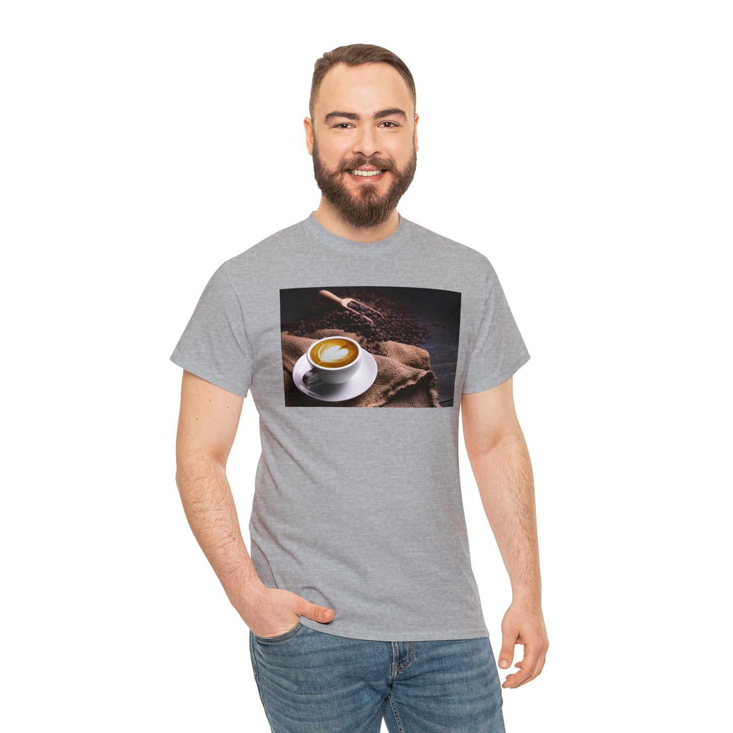 National Coffee Day Unisex Heavy Cotton Tee Express Delivery in Continental US