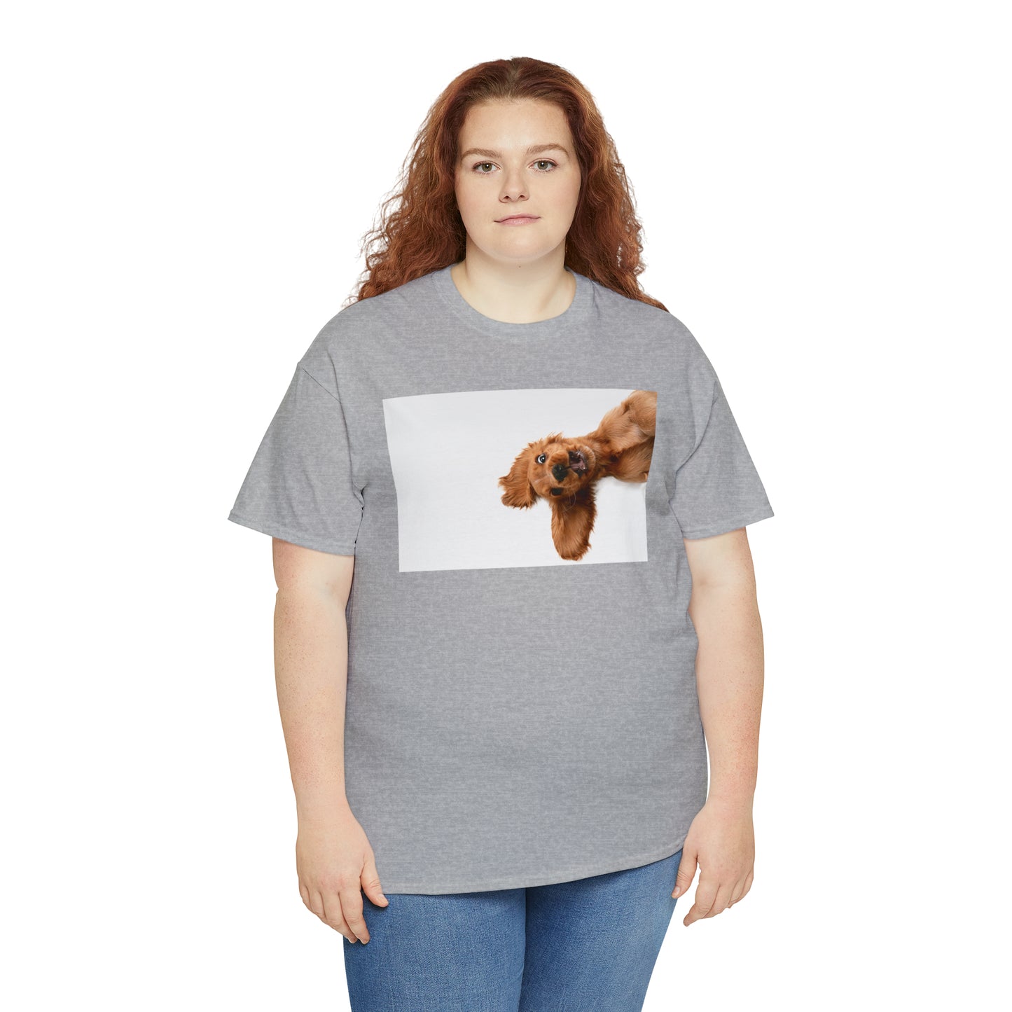 Sideview Puppy Unisex Heavy Cotton Tee Express Delivery in Continental US