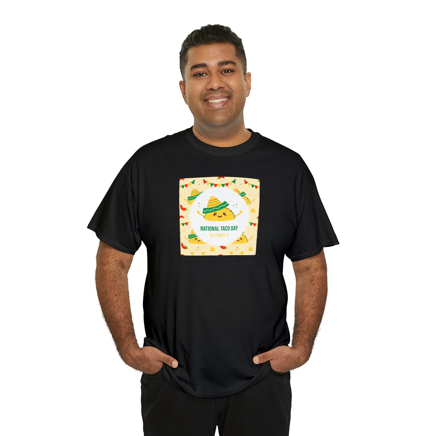 National Taco Day Unisex Heavy Cotton Tee Express Delivery in Continental US