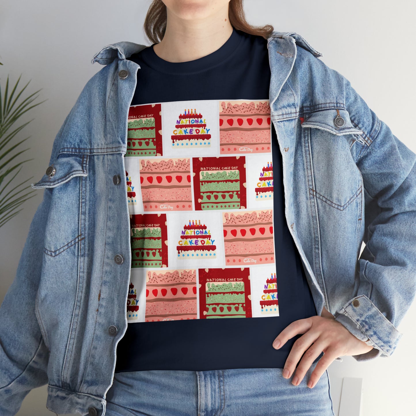 National Cake Day Unisex Heavy Cotton Tee Express Delivery in Continental US