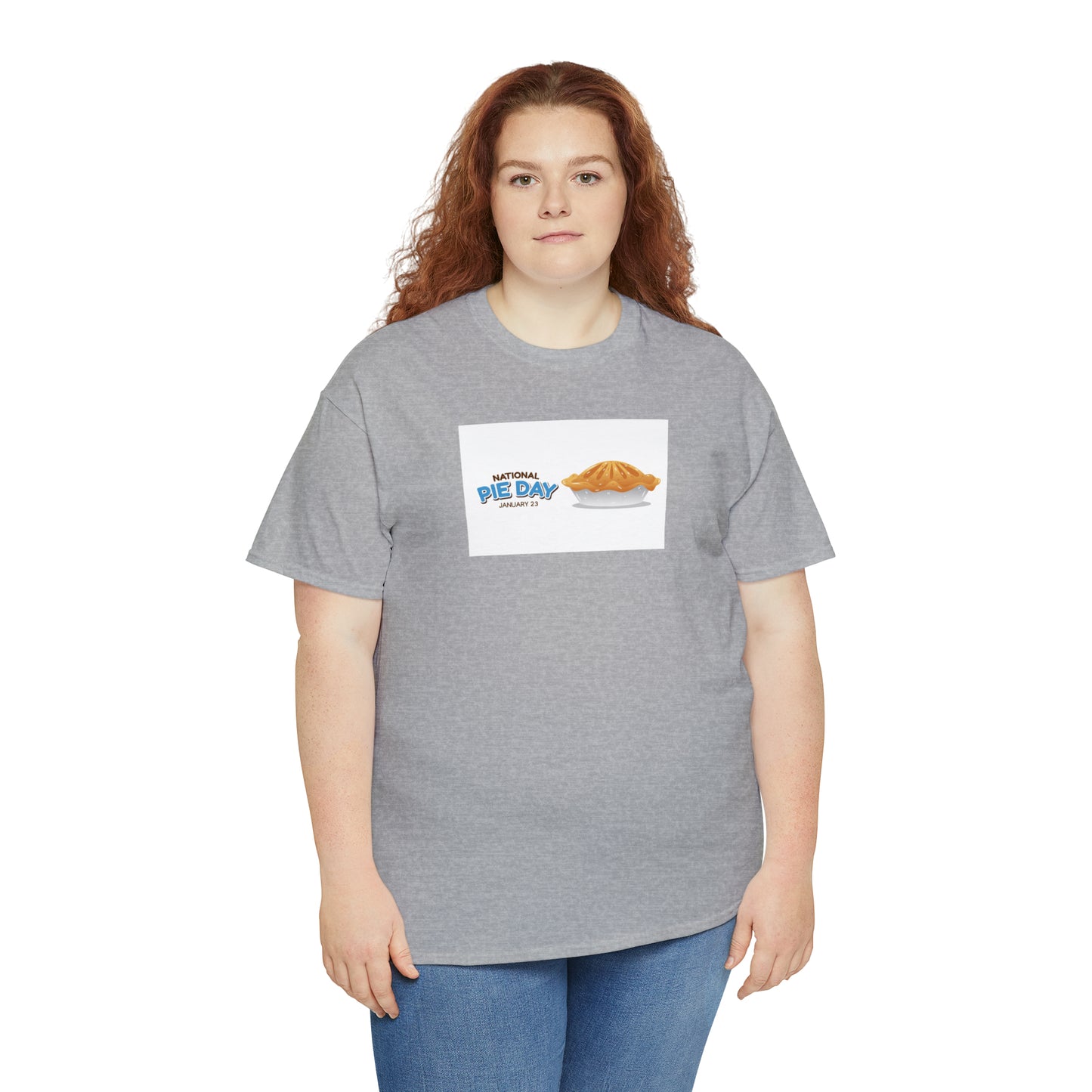National Pie Day Unisex Heavy Cotton Tee Express Delivery in Continental US