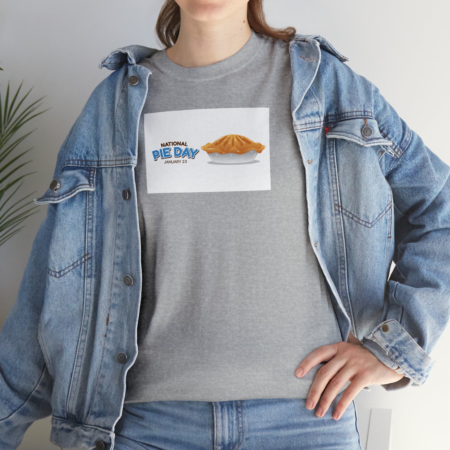 National Pie Day Unisex Heavy Cotton Tee Express Delivery in Continental US
