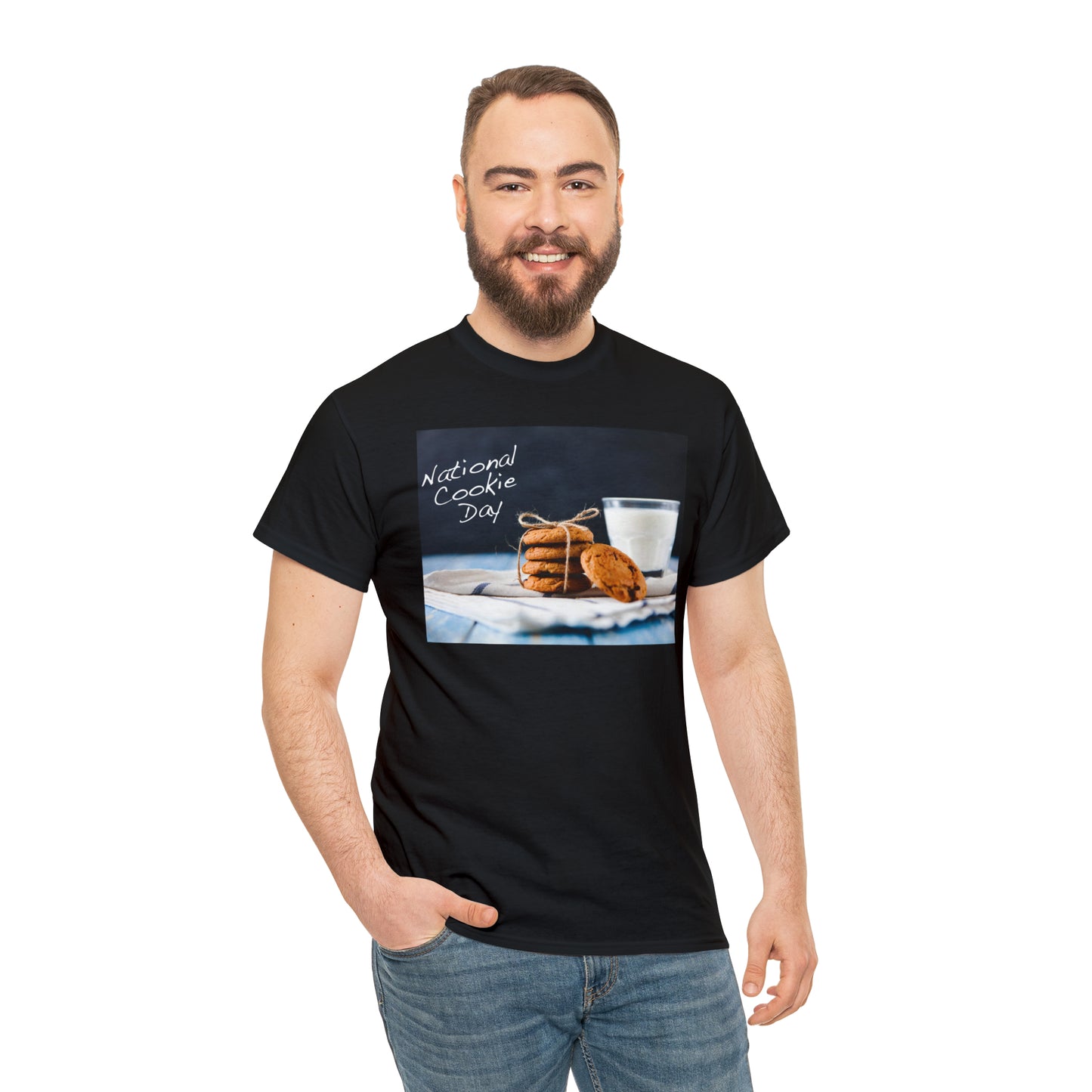 National Cookie Day Unisex Heavy Cotton Tee Express Delivery in Continental US