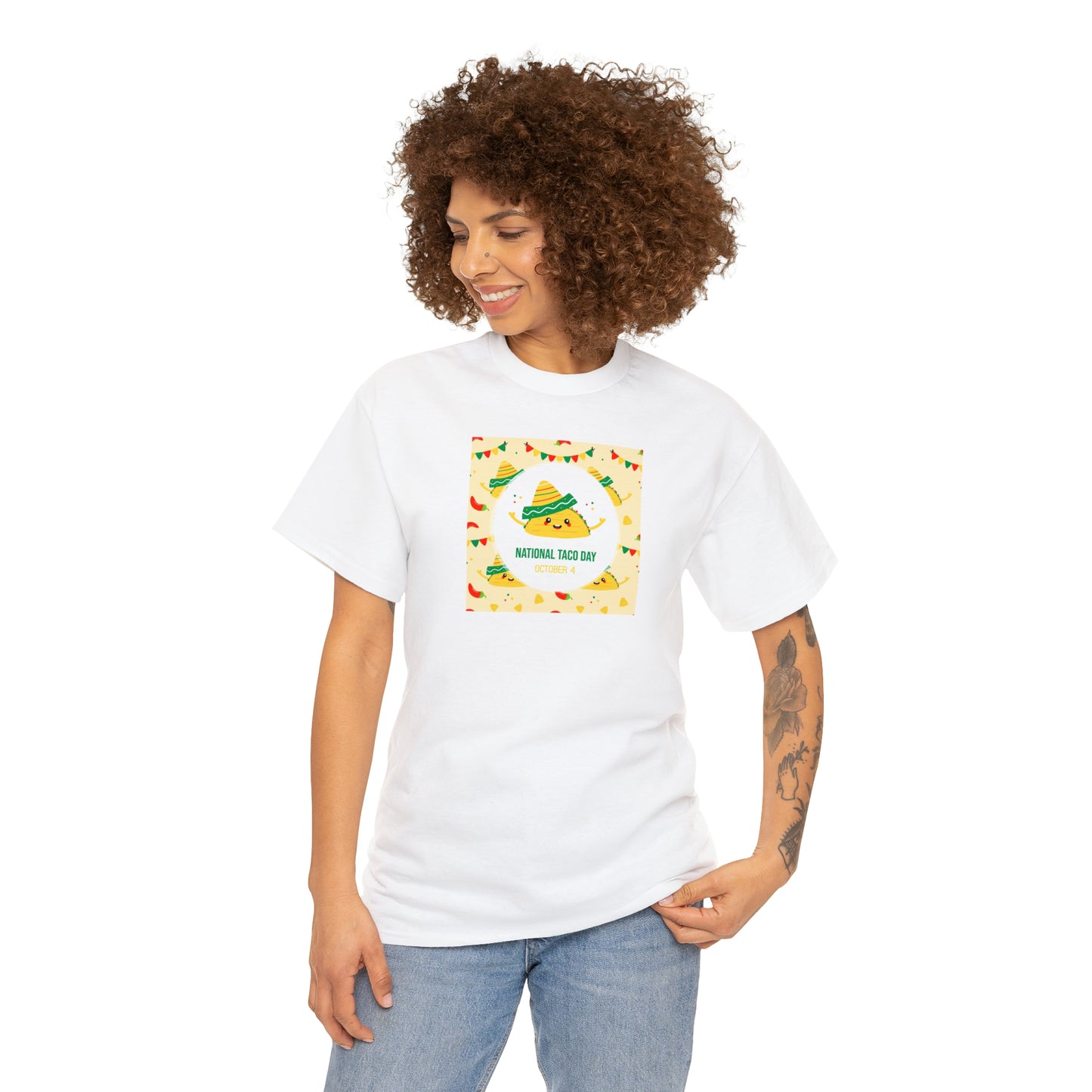 National Taco Day Unisex Heavy Cotton Tee Express Delivery in Continental US