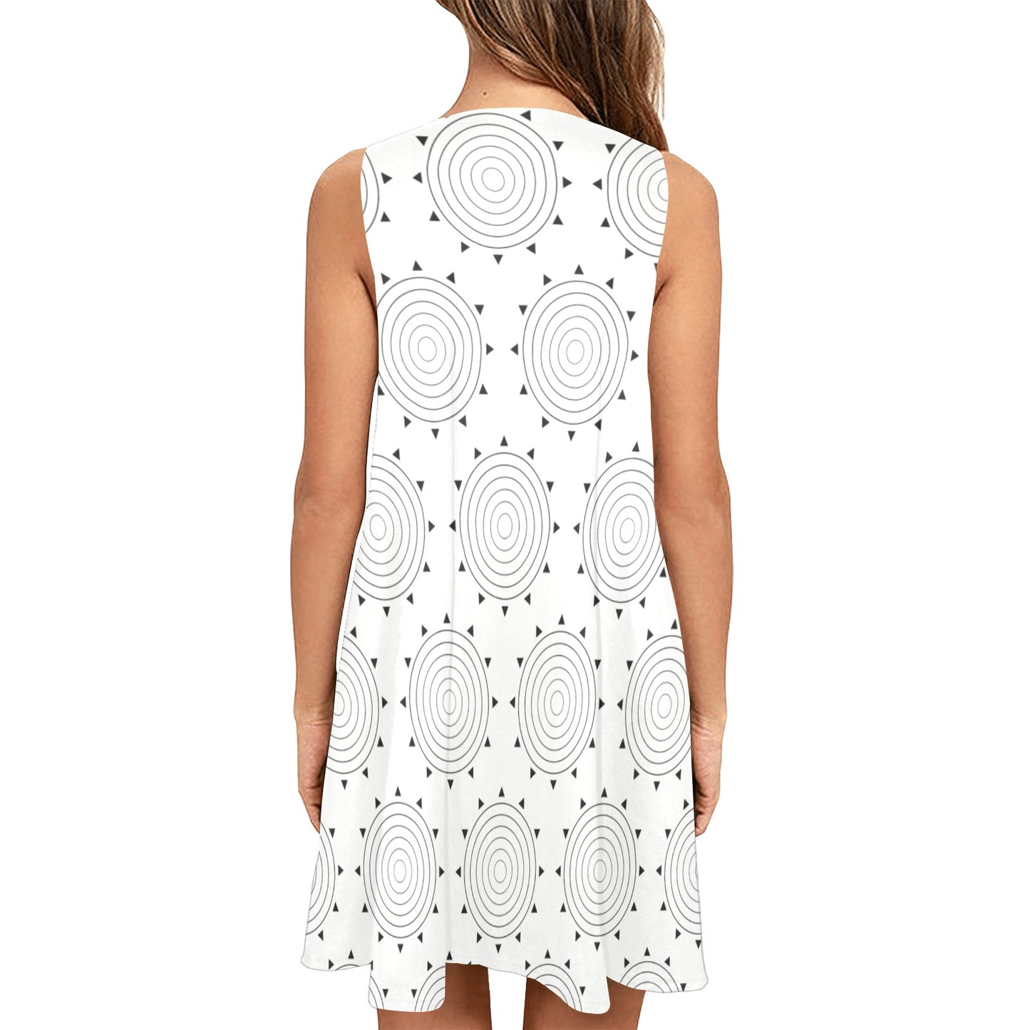 Women's Sleeveless A-Line Pocket Dress (D57)