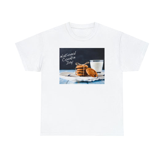 National Cookie Day  Unisex Heavy Cotton Tee Express Delivery in Continental US