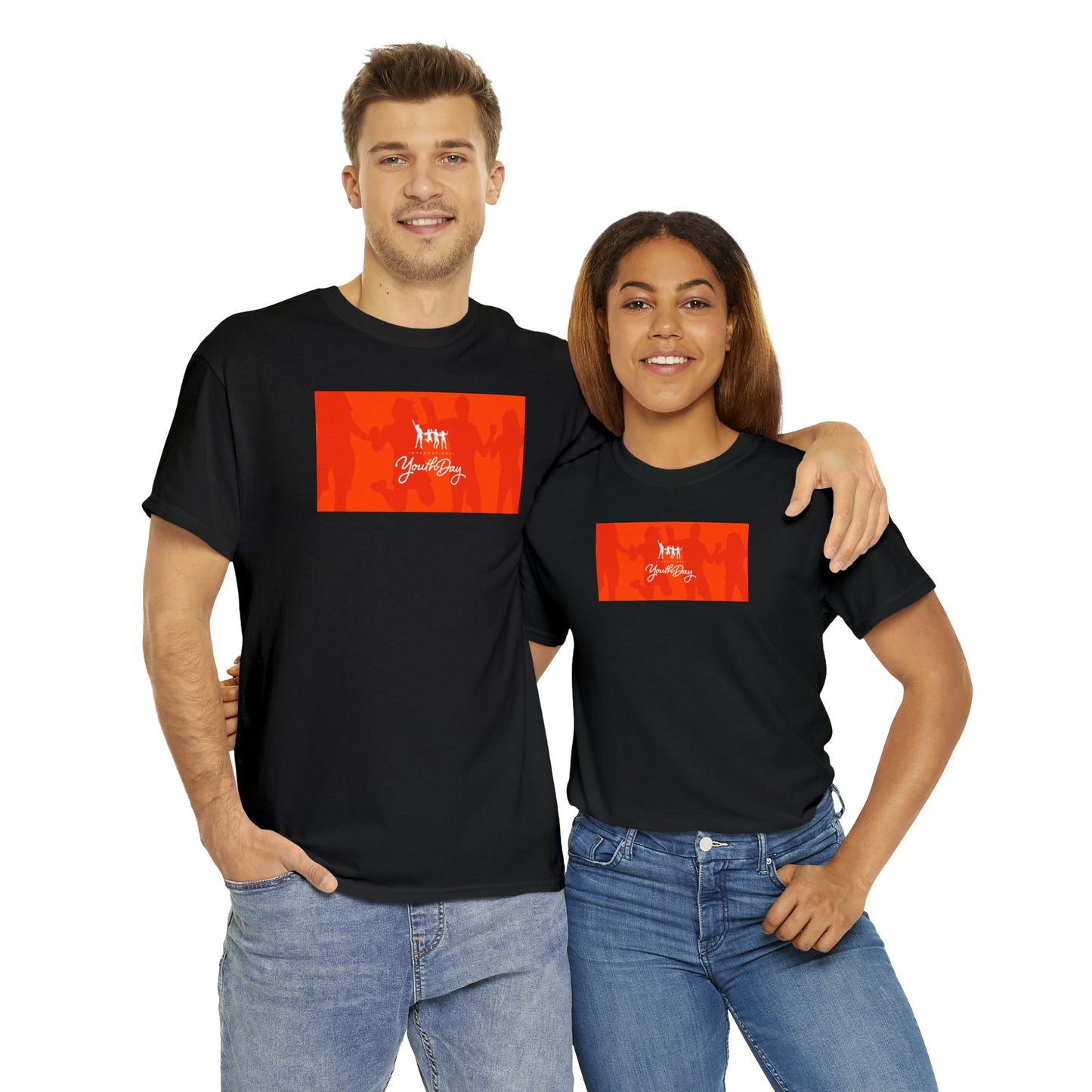 International Youth Day Unisex Heavy Cotton Tee Express Delivery in Continental US