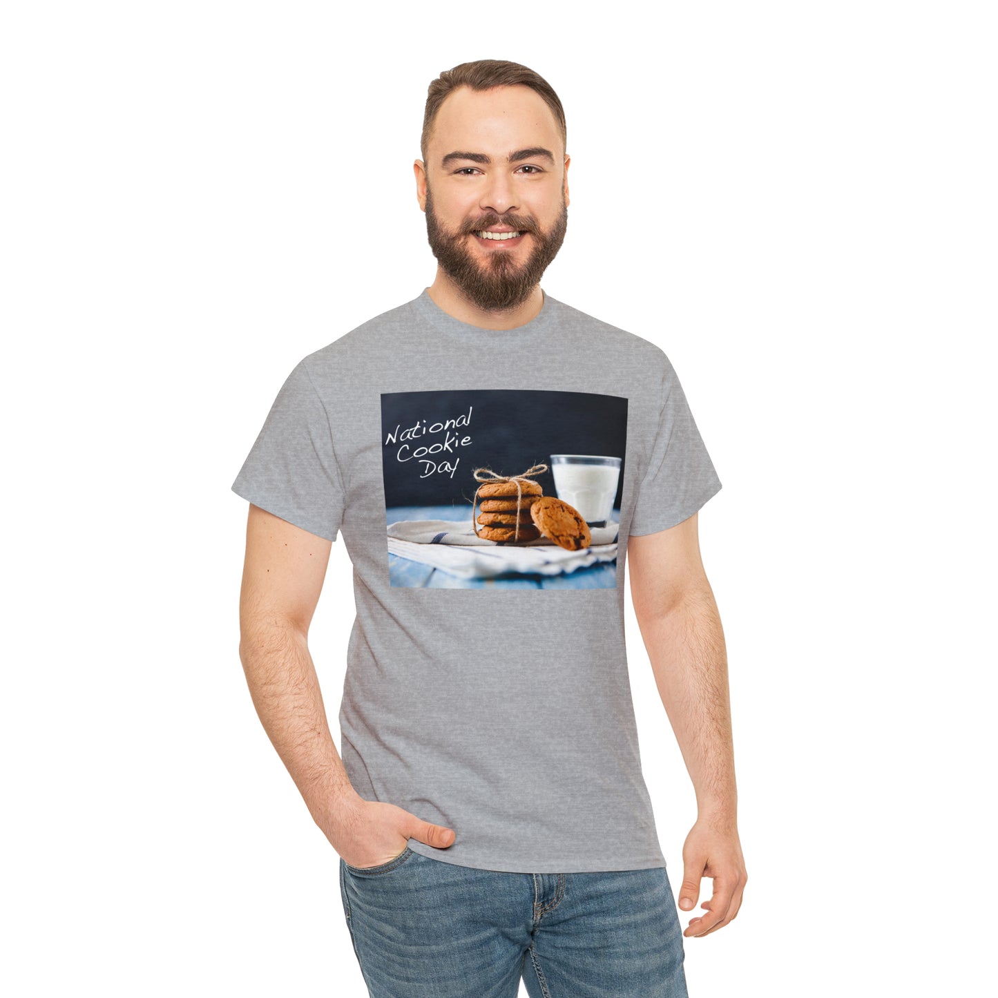National Cookie Day  Unisex Heavy Cotton Tee Express Delivery in Continental US