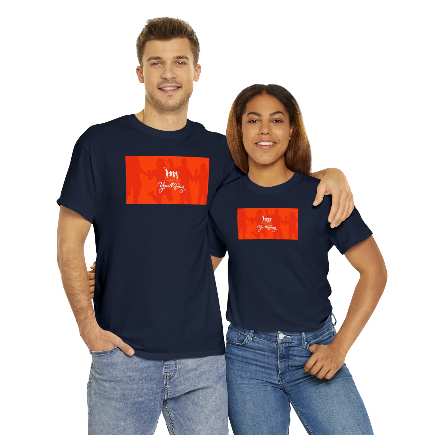 International Youth Day Unisex Heavy Cotton Tee Express Delivery in Continental US