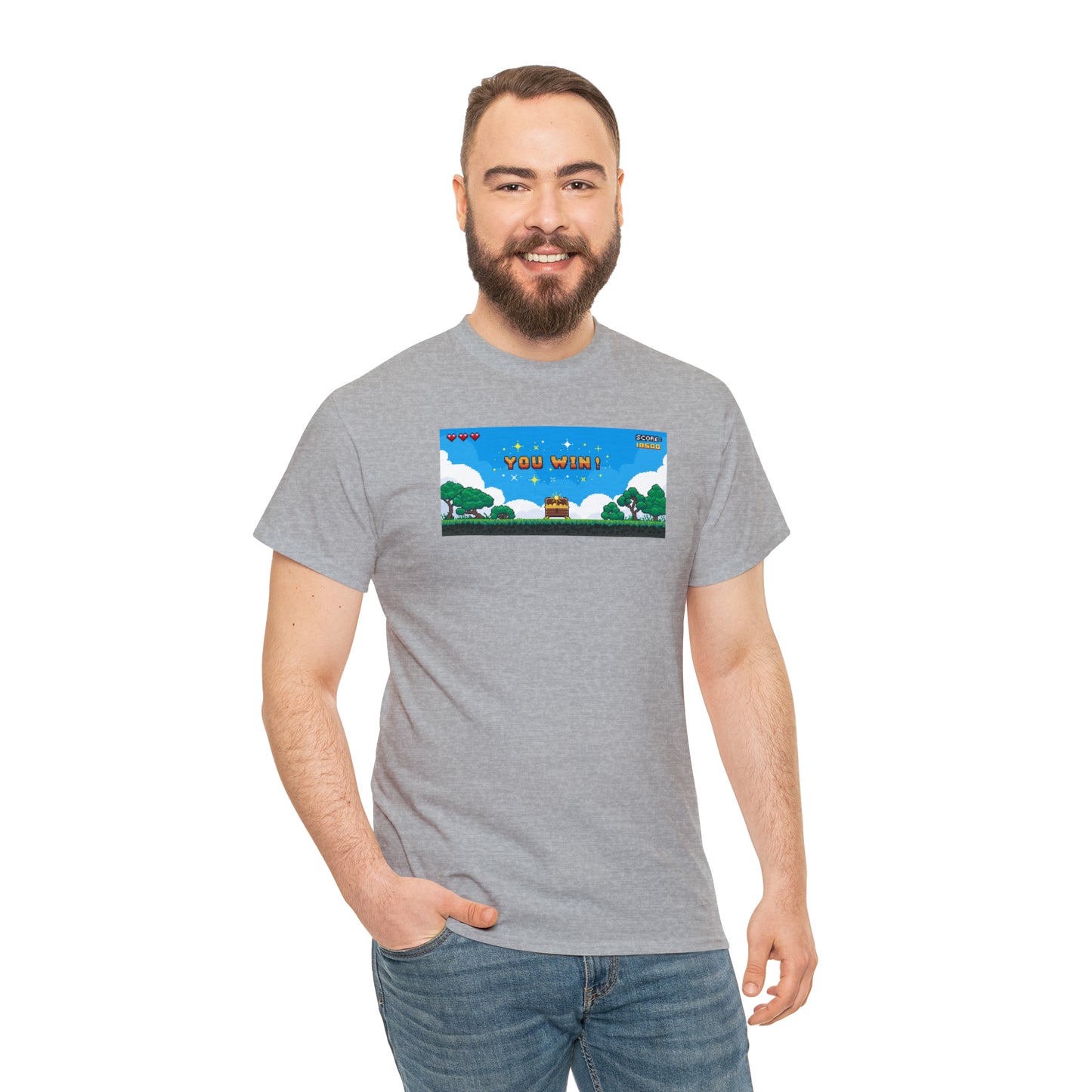 You Win Unisex Heavy Cotton Tee Express Delivery in Continental US