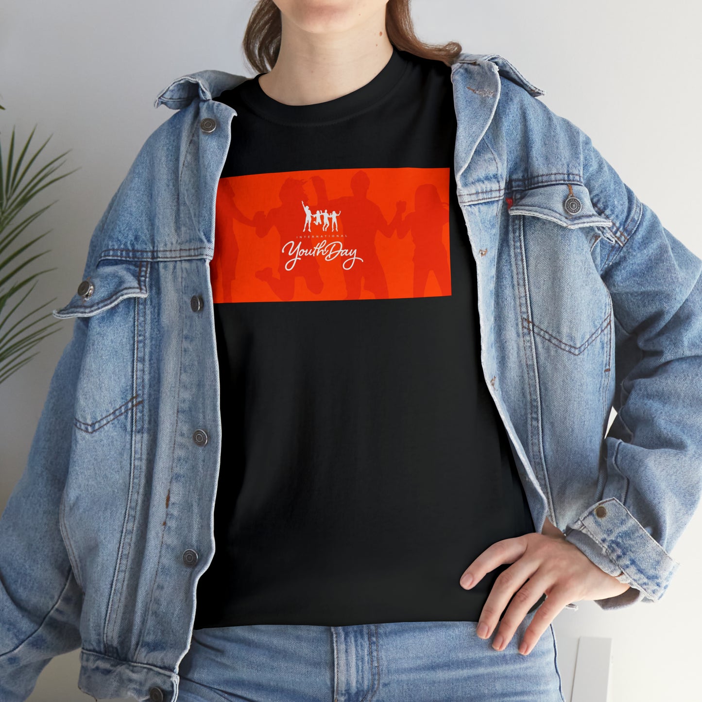 International Youth Day Unisex Heavy Cotton Tee Express Delivery in Continental US