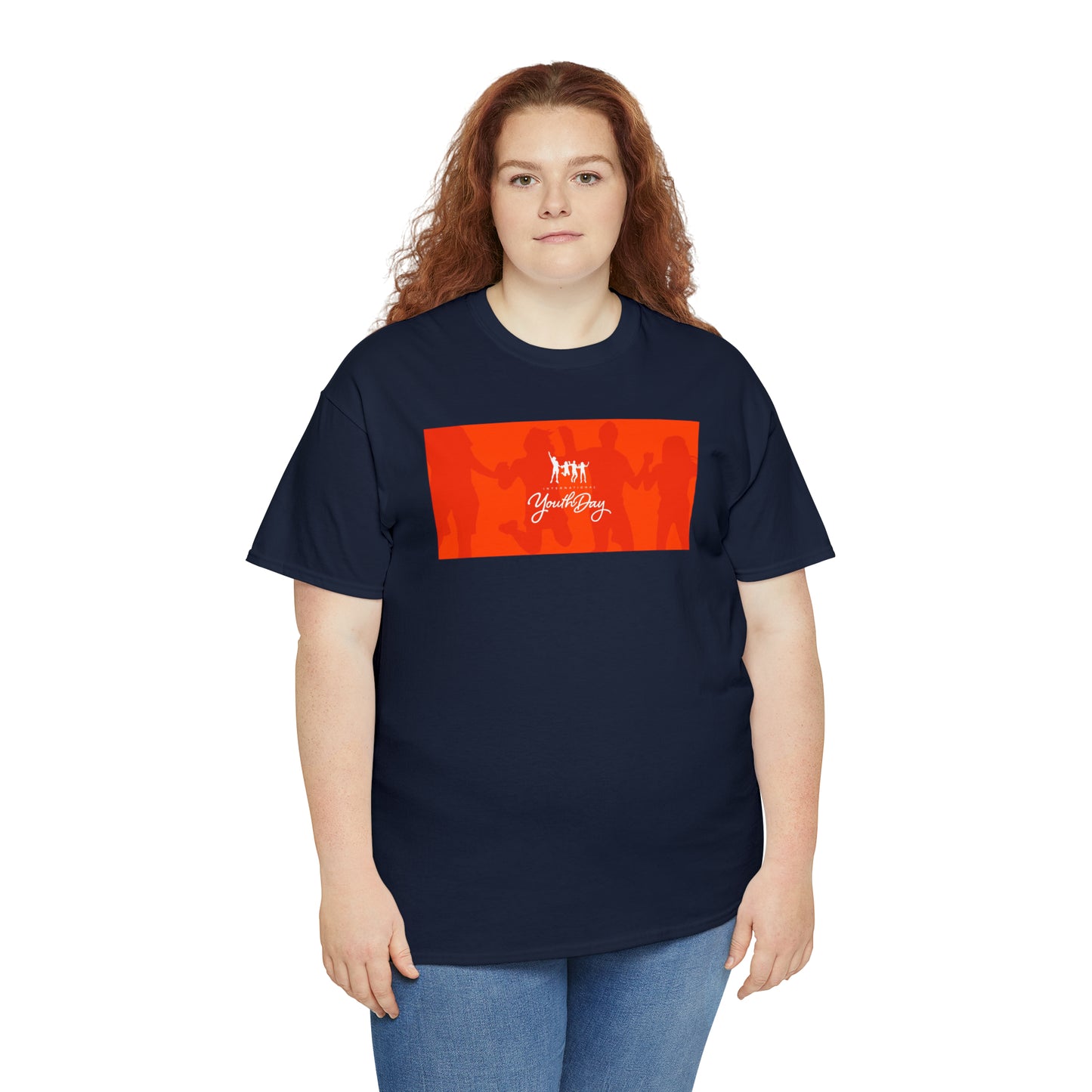 International Youth Day Unisex Heavy Cotton Tee Express Delivery in Continental US