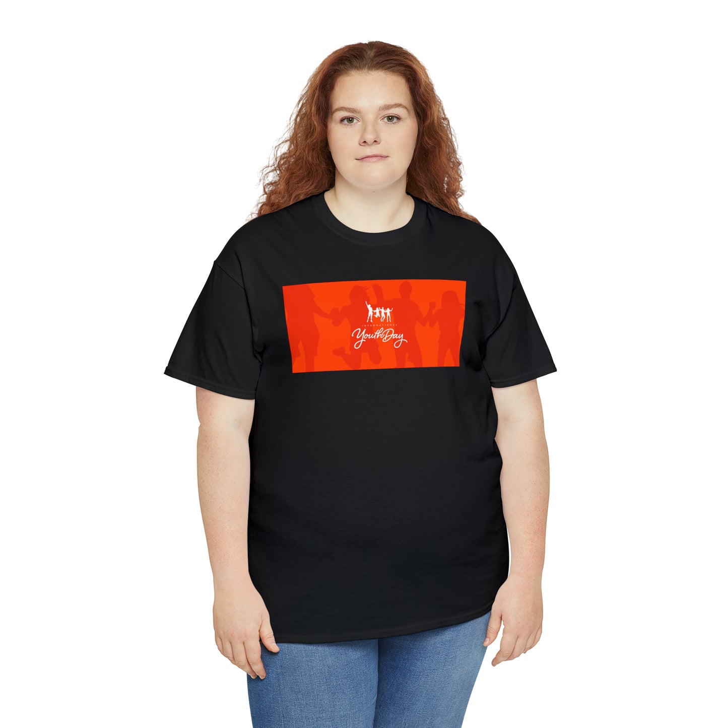 International Youth Day Unisex Heavy Cotton Tee Express Delivery in Continental US