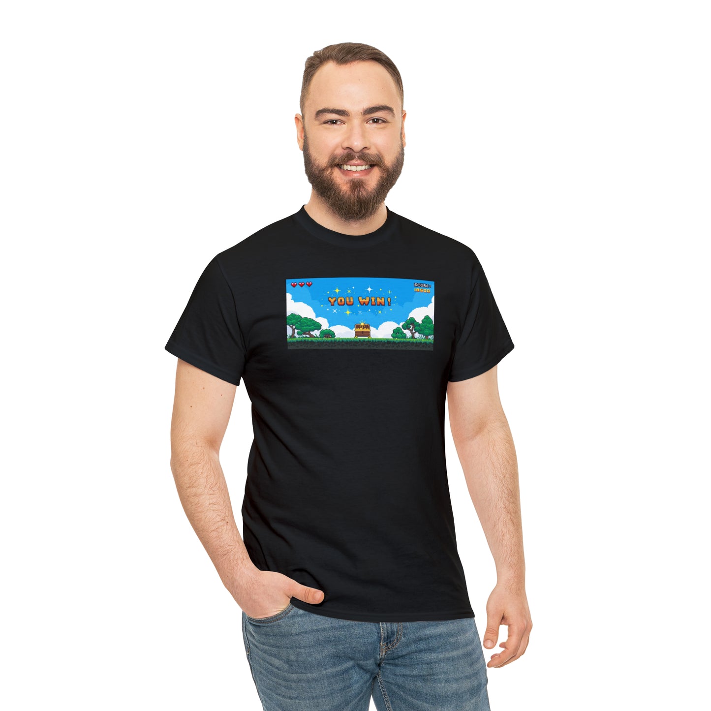 You Win Unisex Heavy Cotton Tee Express Delivery in Continental US