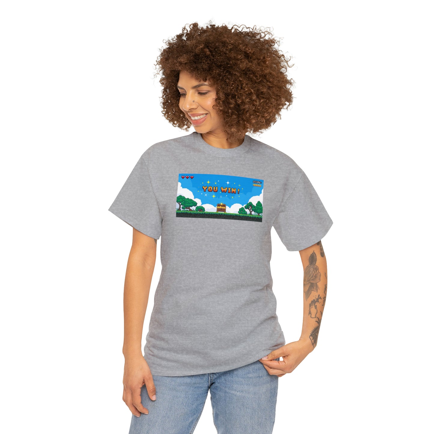 You Win Unisex Heavy Cotton Tee Express Delivery in Continental US