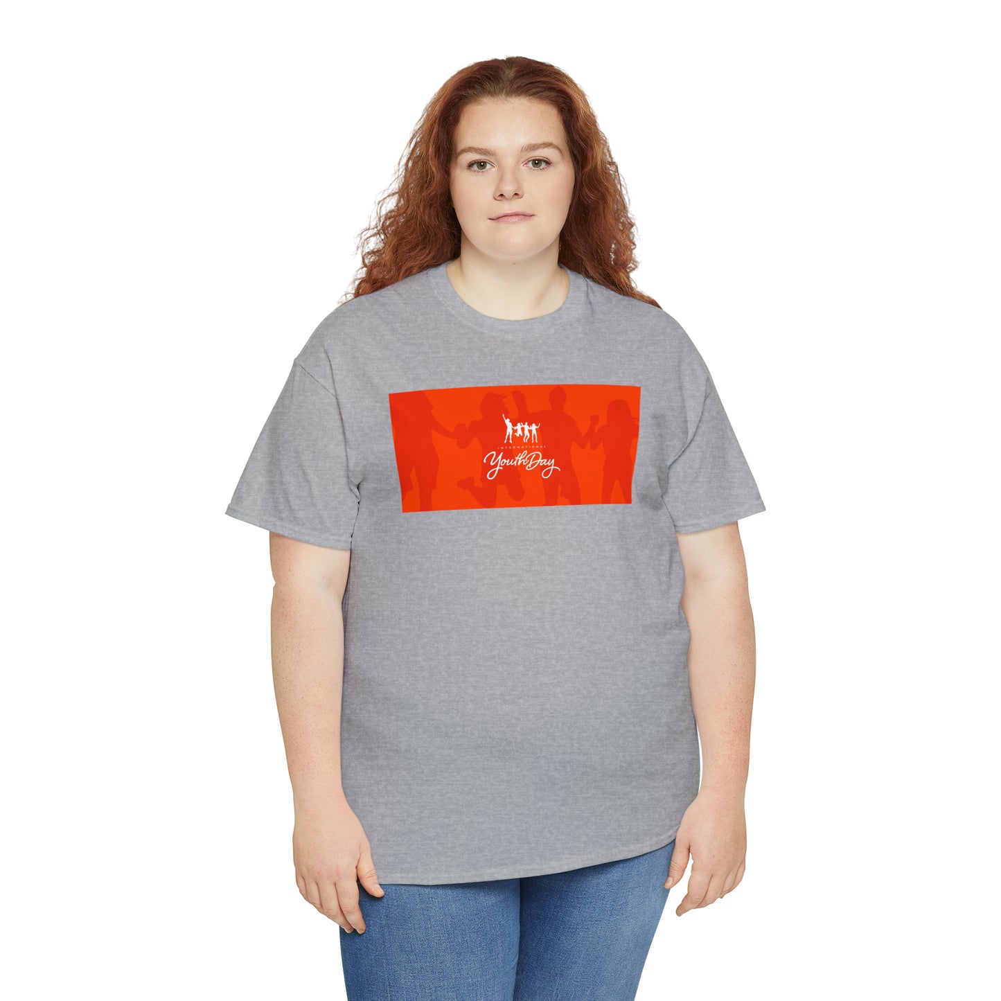 International Youth Day Unisex Heavy Cotton Tee Express Delivery in Continental US