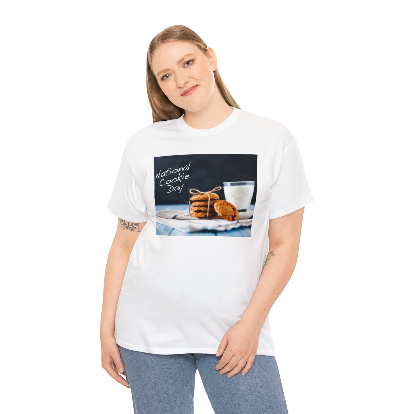 National Cookie Day  Unisex Heavy Cotton Tee Express Delivery in Continental US