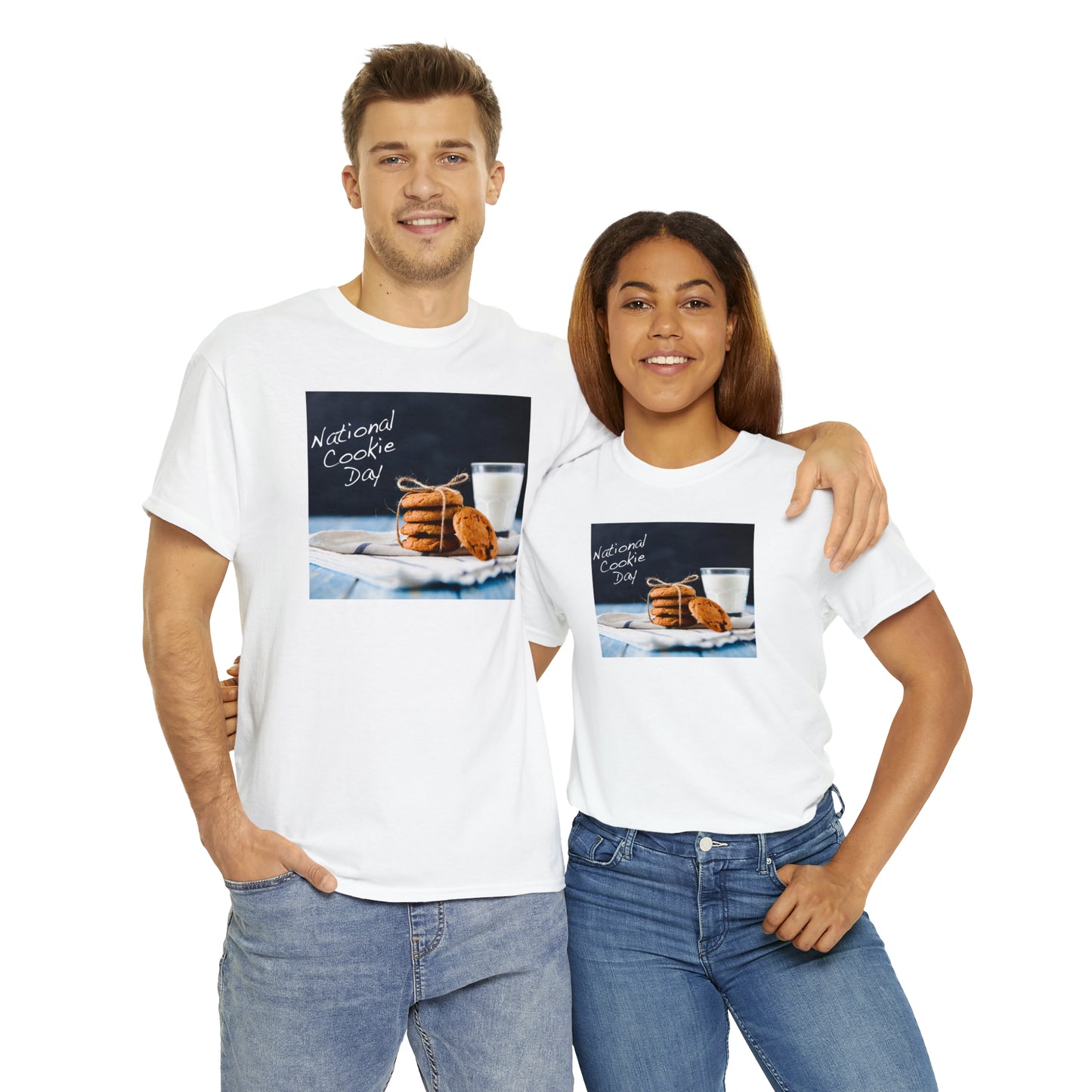 National Cookie Day  Unisex Heavy Cotton Tee Express Delivery in Continental US