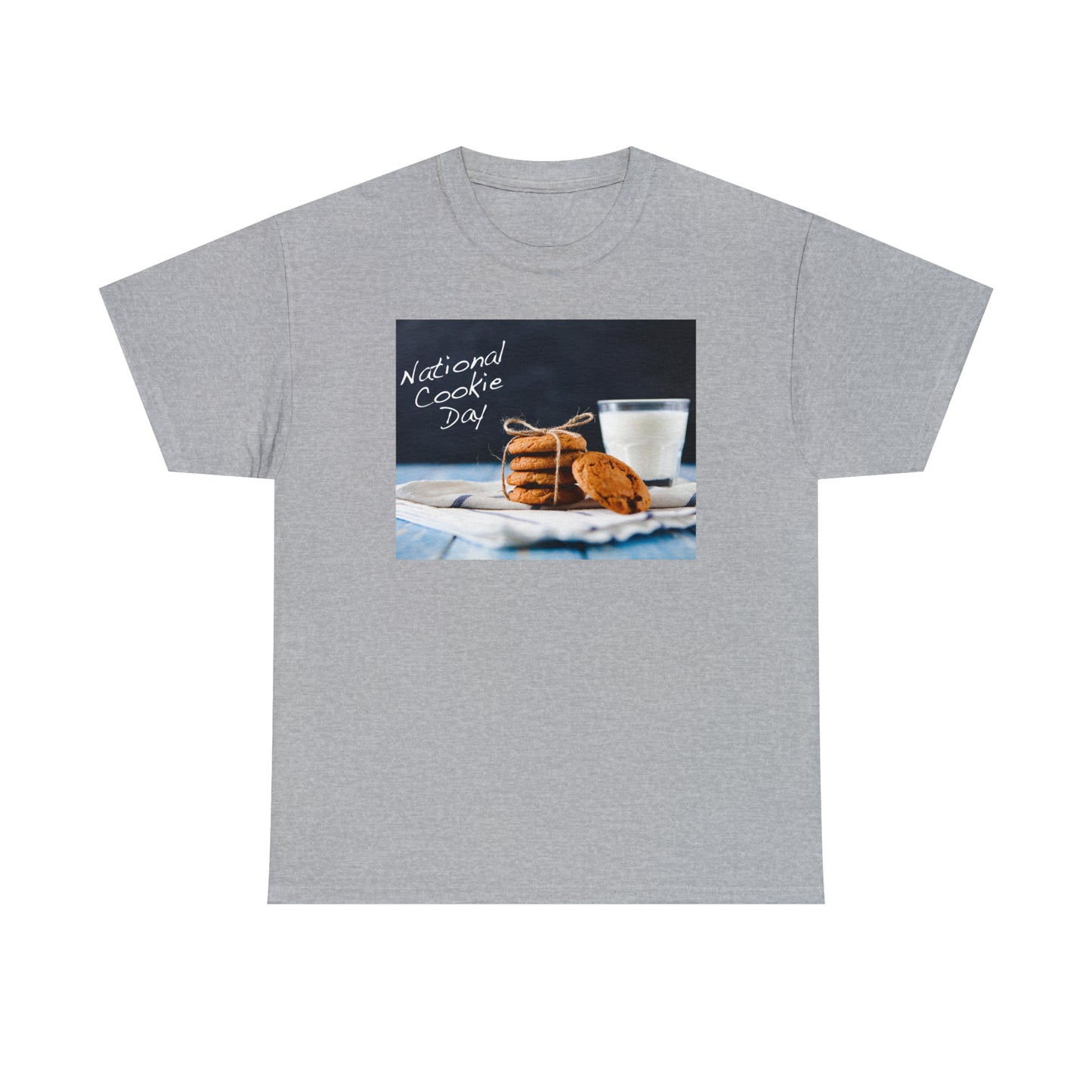 National Cookie Day  Unisex Heavy Cotton Tee Express Delivery in Continental US