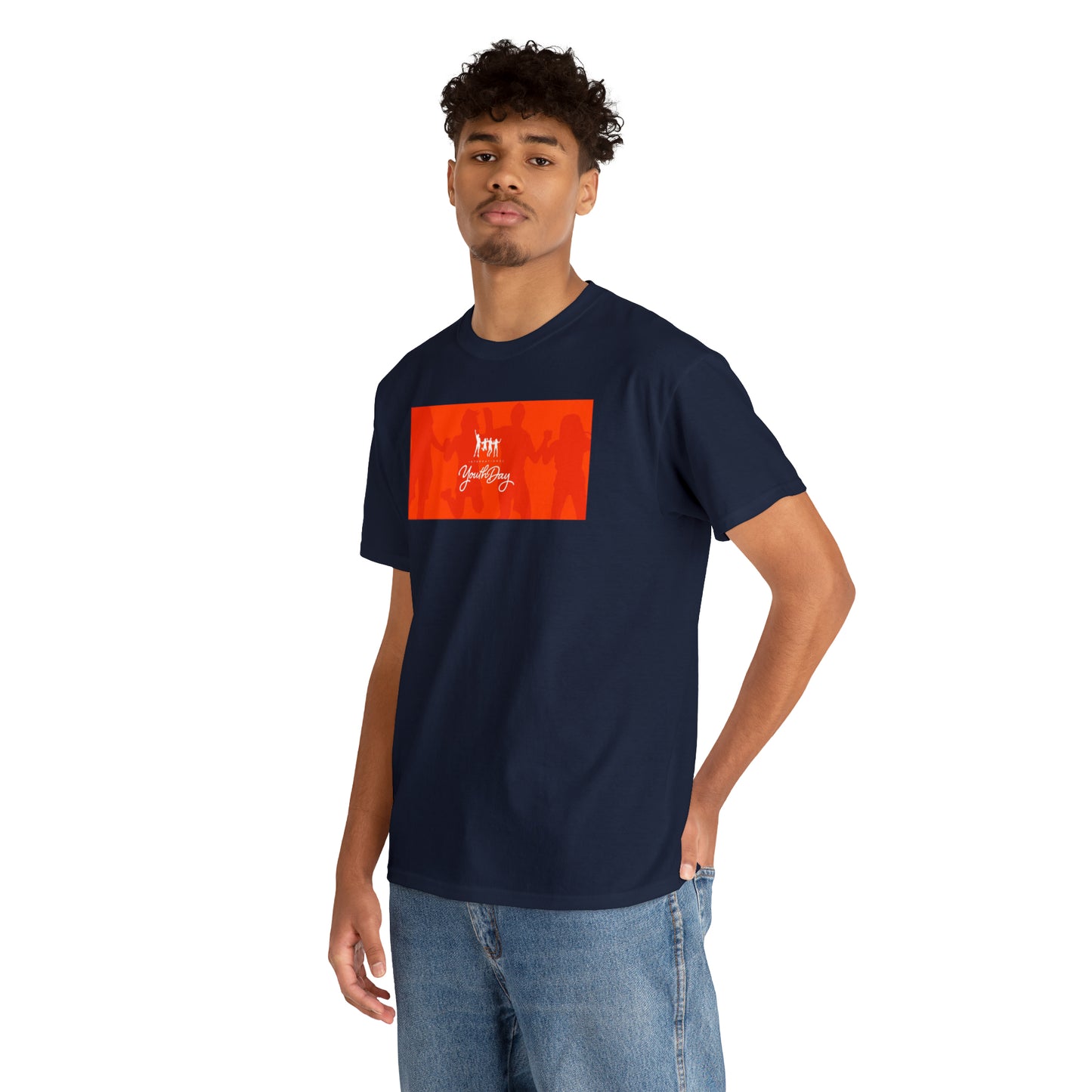 International Youth Day Unisex Heavy Cotton Tee Express Delivery in Continental US
