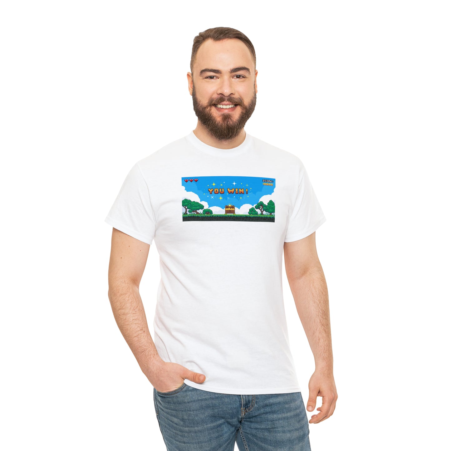 You Win Unisex Heavy Cotton Tee Express Delivery in Continental US