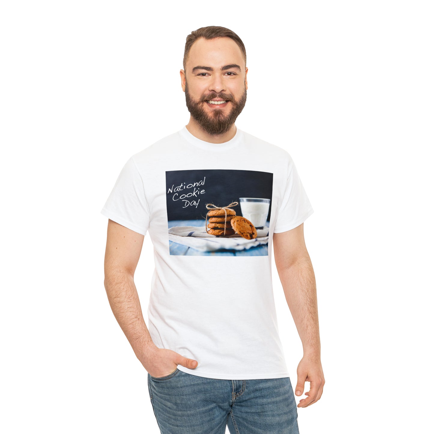 National Cookie Day  Unisex Heavy Cotton Tee Express Delivery in Continental US