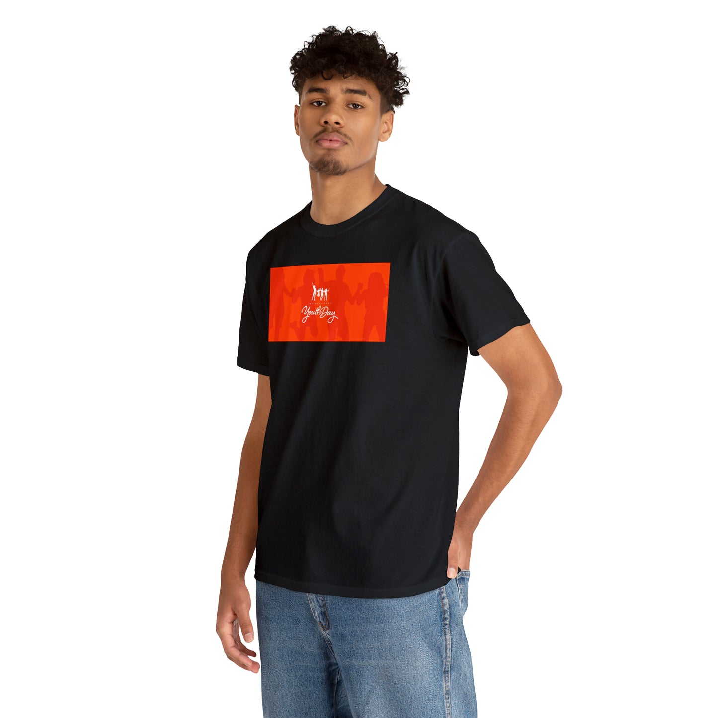 International Youth Day Unisex Heavy Cotton Tee Express Delivery in Continental US