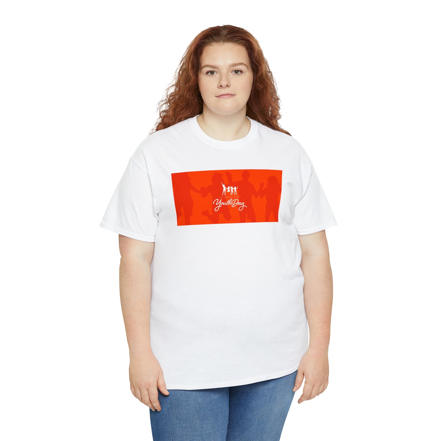 International Youth Day Unisex Heavy Cotton Tee Express Delivery in Continental US