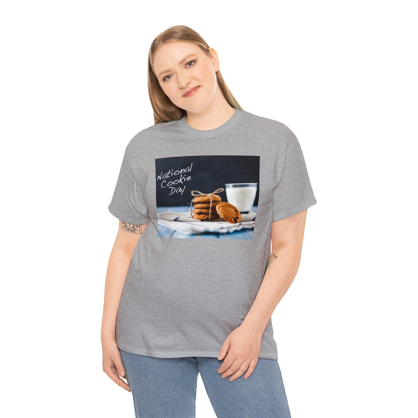 National Cookie Day  Unisex Heavy Cotton Tee Express Delivery in Continental US