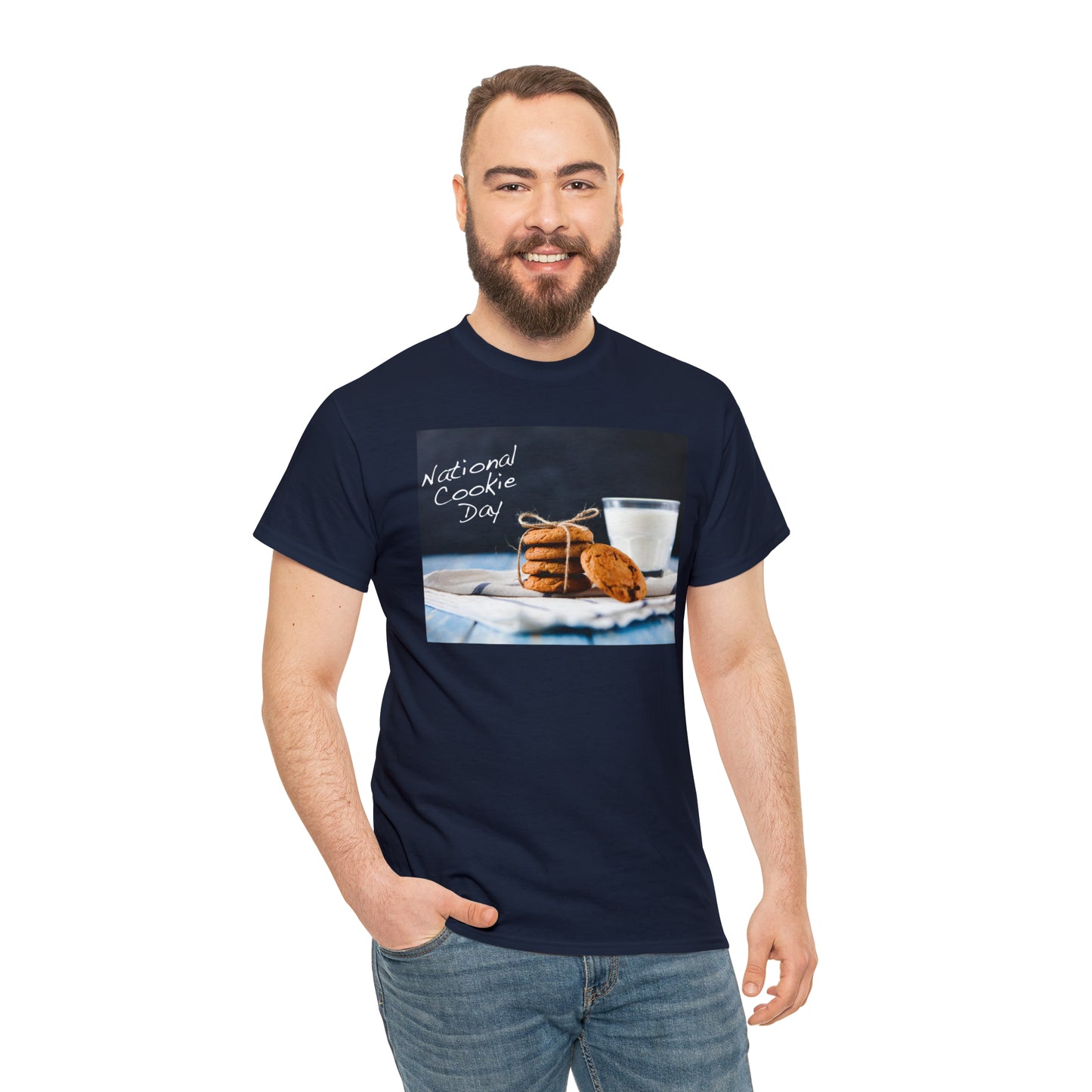 National Cookie Day  Unisex Heavy Cotton Tee Express Delivery in Continental US
