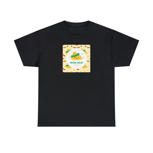 National Taco Day Unisex Heavy Cotton Tee Express Delivery in Continental US