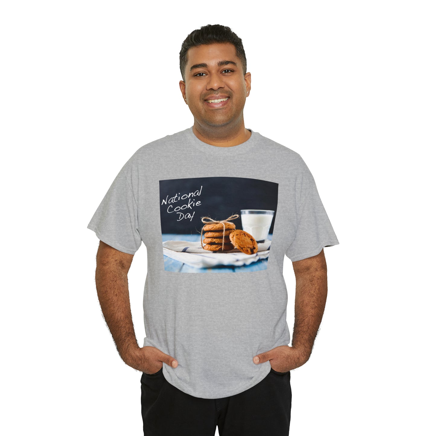 National Cookie Day  Unisex Heavy Cotton Tee Express Delivery in Continental US