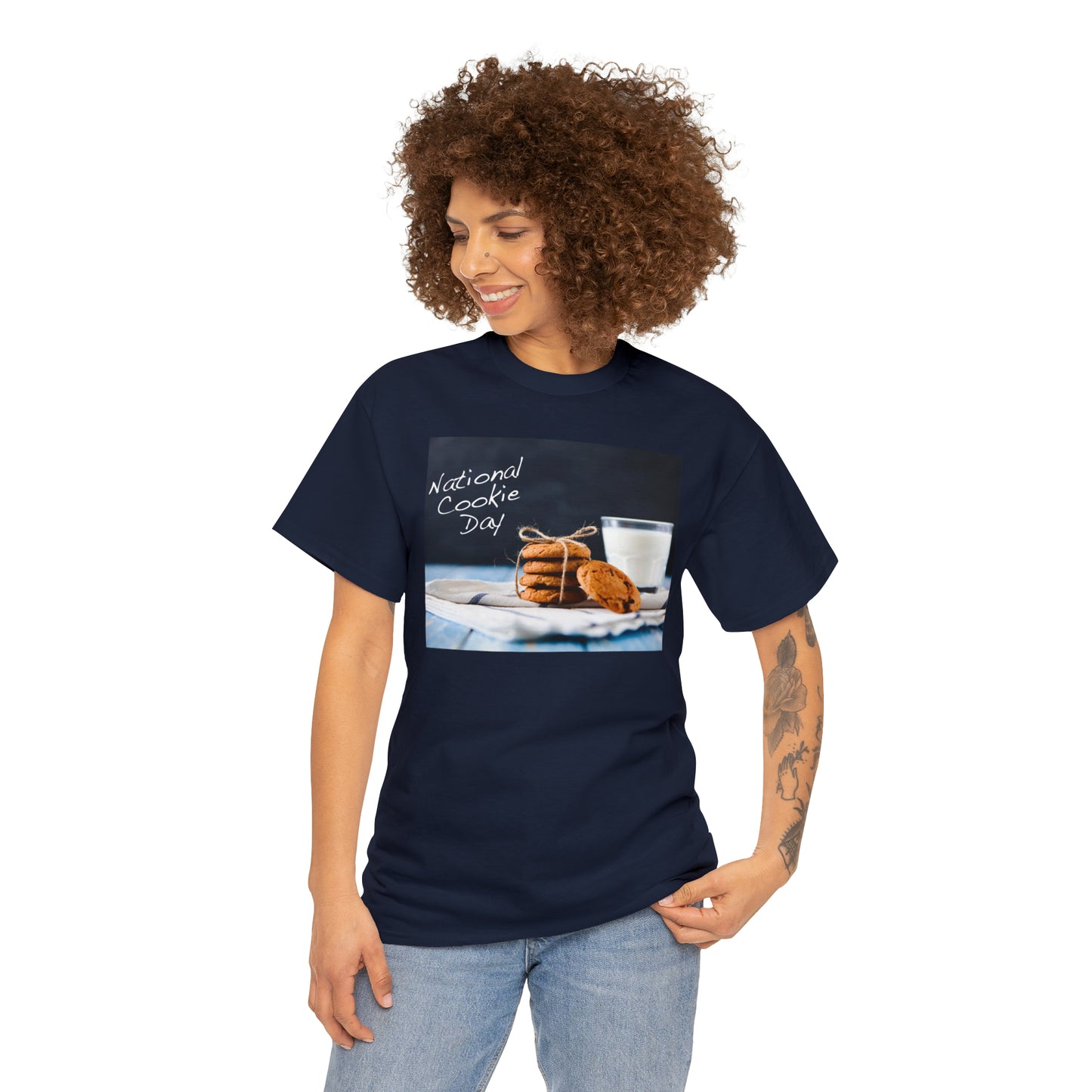 National Cookie Day  Unisex Heavy Cotton Tee Express Delivery in Continental US