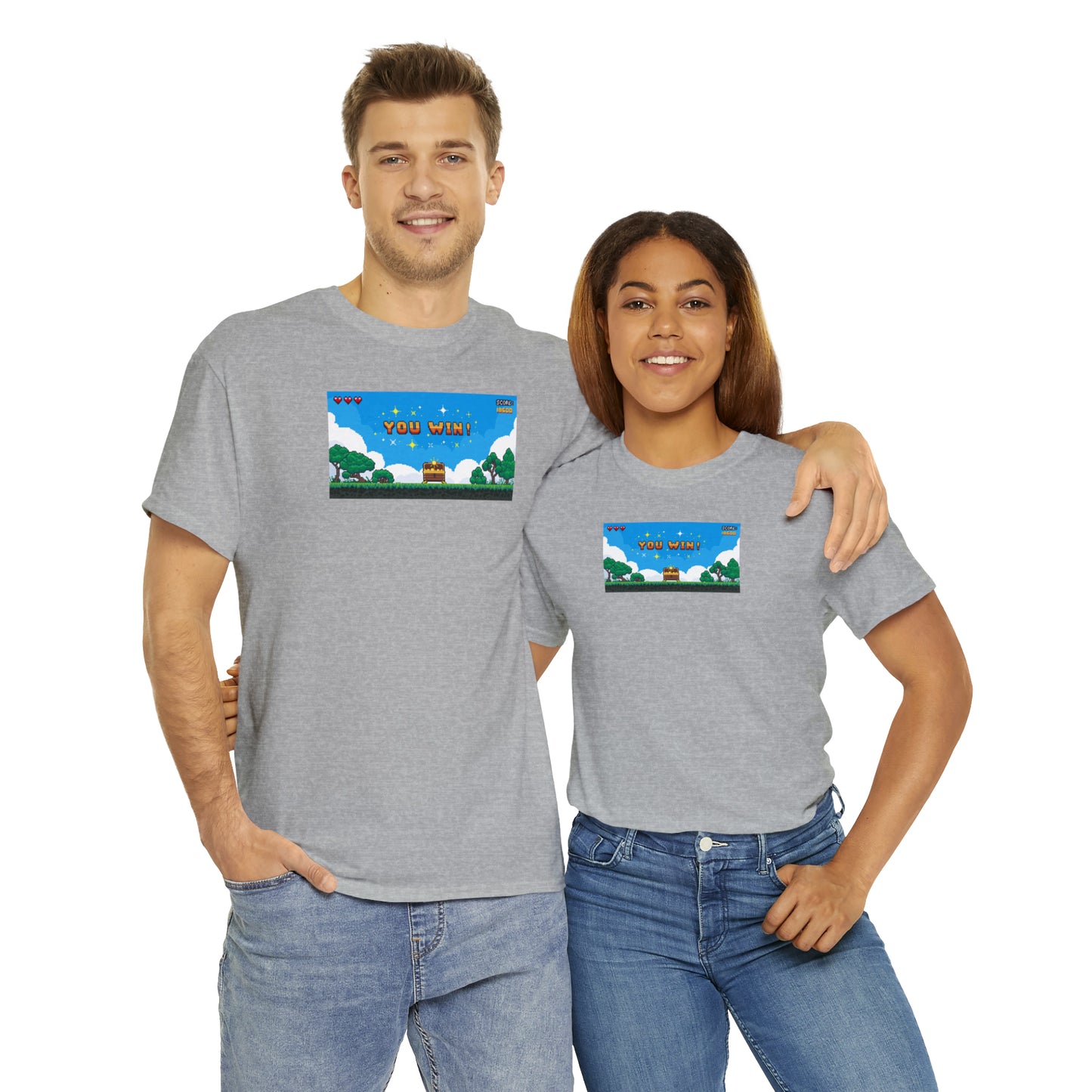 You Win Unisex Heavy Cotton Tee Express Delivery in Continental US