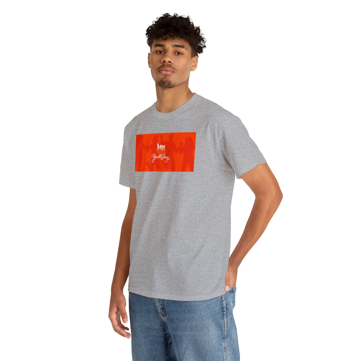International Youth Day Unisex Heavy Cotton Tee Express Delivery in Continental US